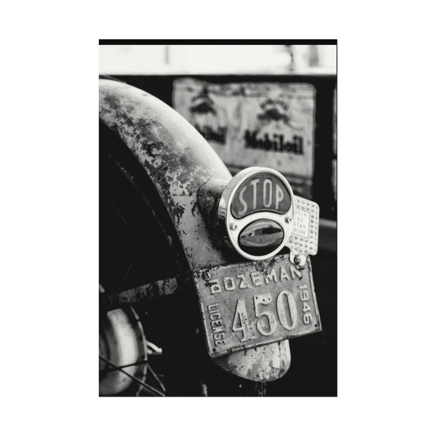 Motor Head Metal – Western Textured Watercolor Matte Posters