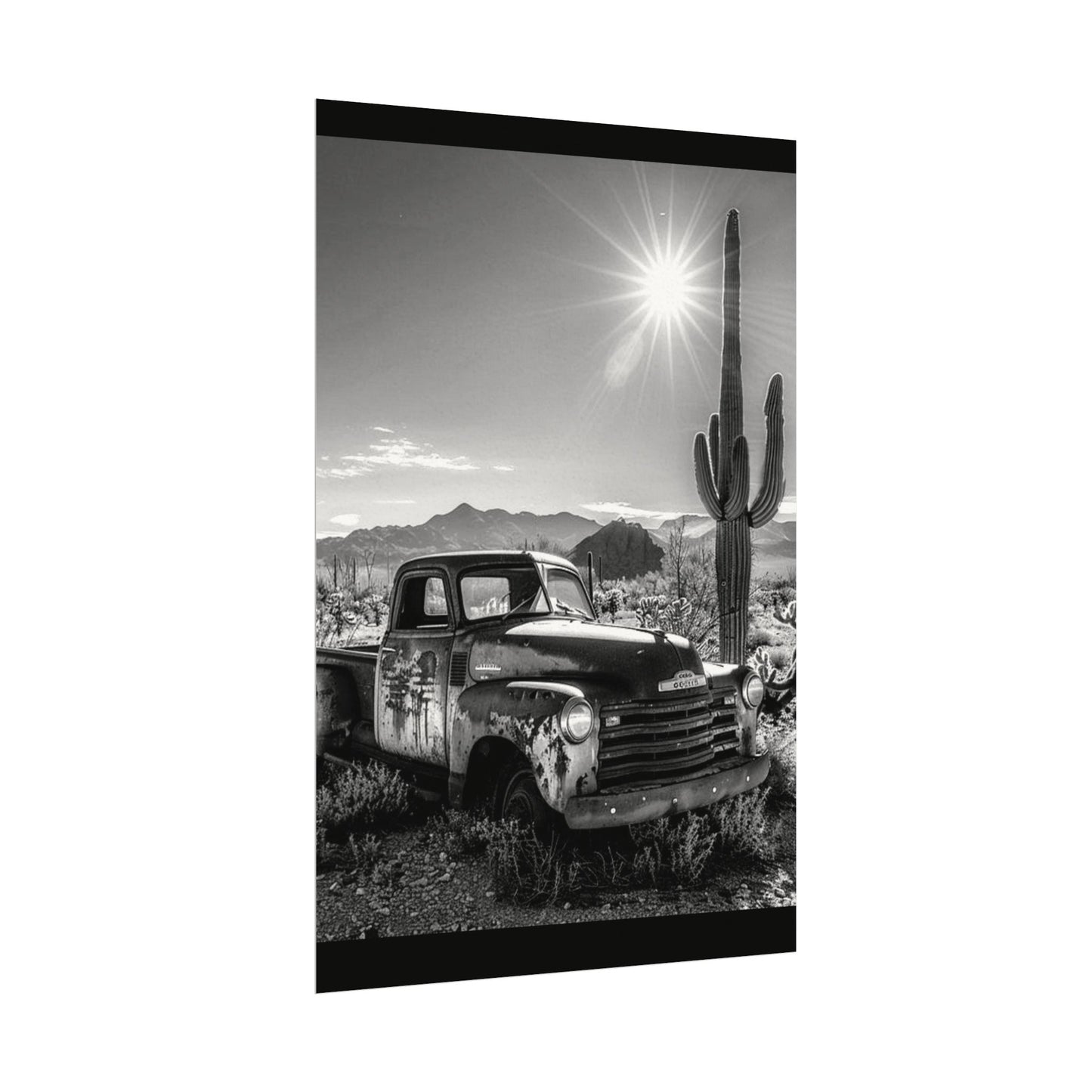 Deserted Wasteland – Western Textured Watercolor Matte Posters