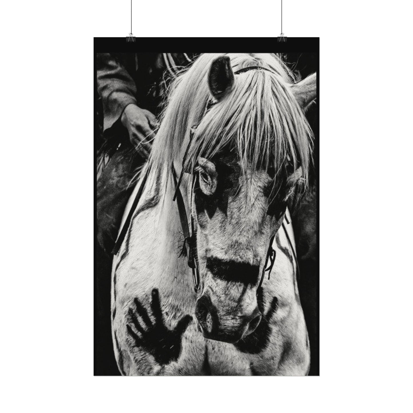 Storm Walker– Western Textured Watercolor Matte Posters