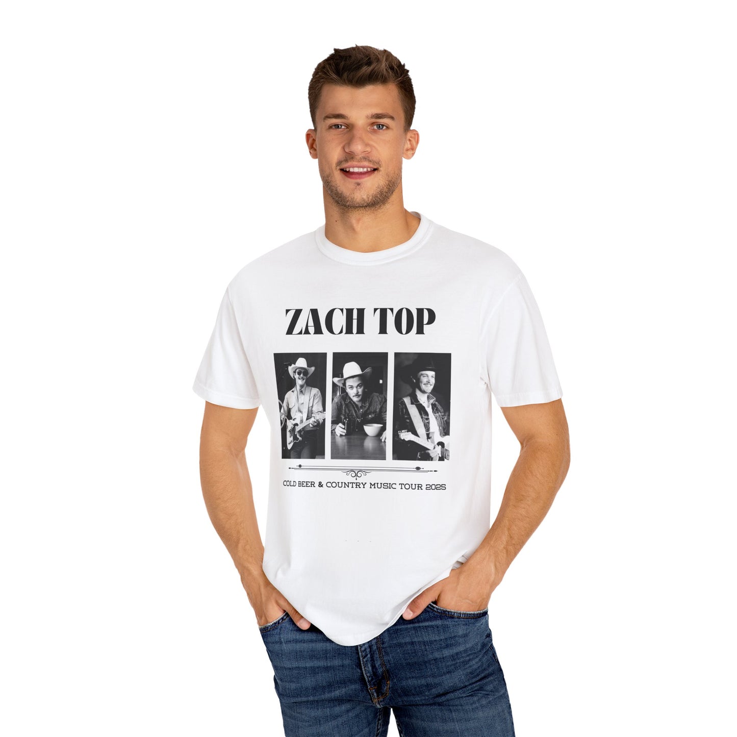Vintage Style Country Music Tee, Perfect for Concerts, Festivals, Zach Top Tour Shirt, Gift for Music Lovers, Unisex T-Shirt
