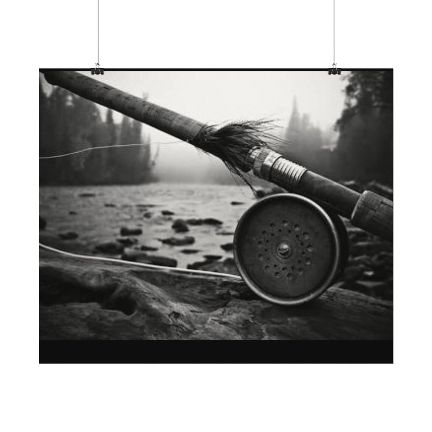 A River Runs Through It– Western Textured Watercolor Matte Posters