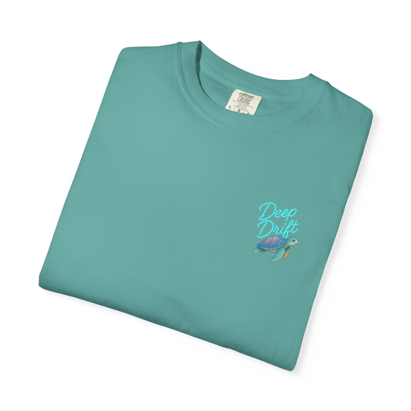 Turtle Deep Drift T-shirt, Hooked Horizon Co, Angler Gifts