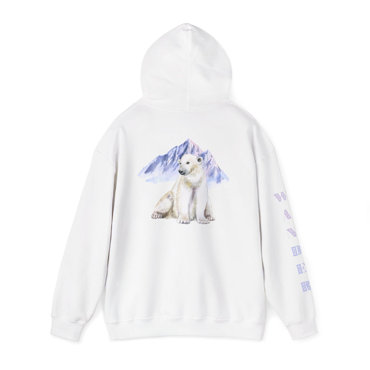 Cozy Polar Bear Nature Hoodie, Unisex Sweatshirt, Perfect for Outdoors, Gift for Animal Lovers, Winter Wear, Everyday Comfort