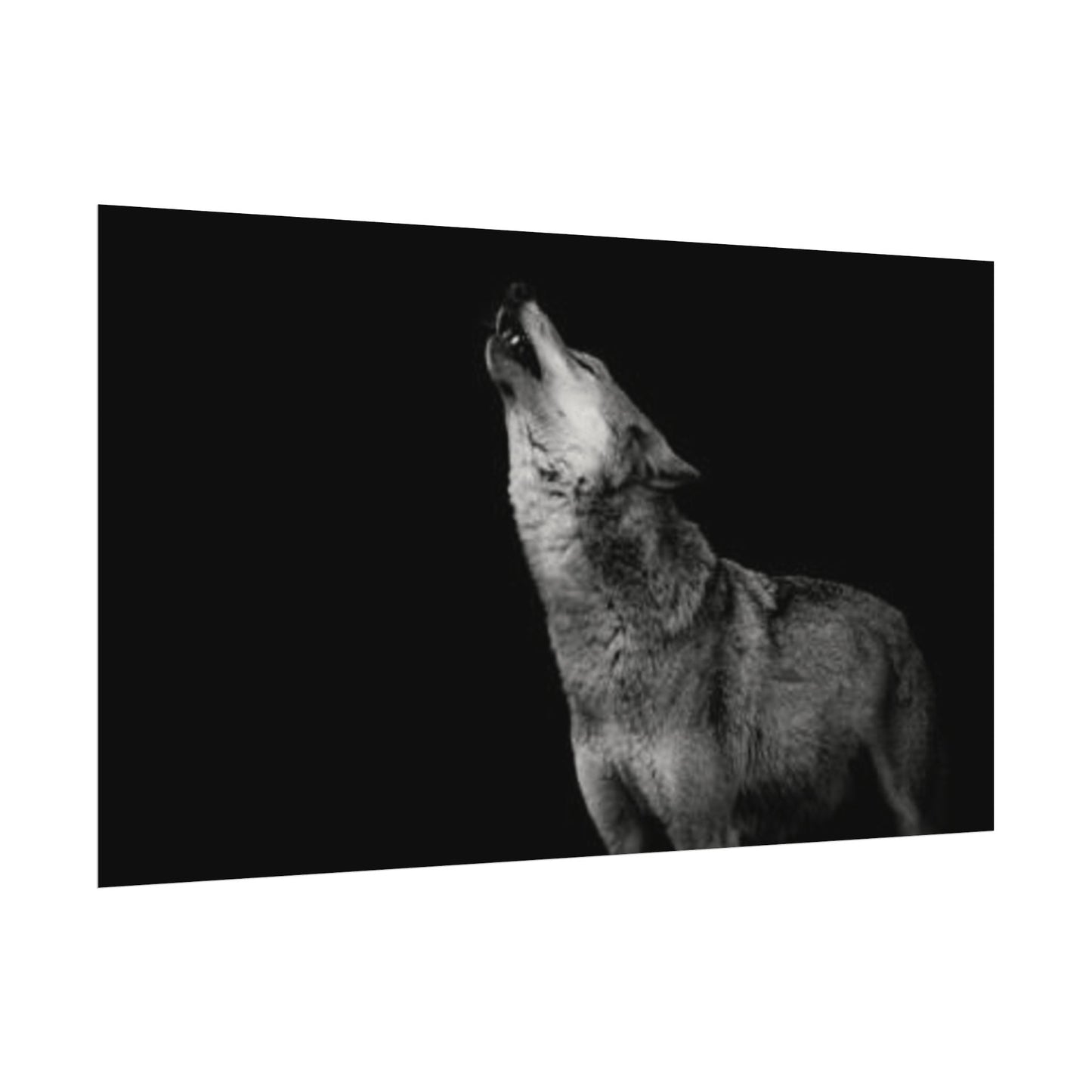 Howling At The Moon– Western Textured Watercolor Matte Posters