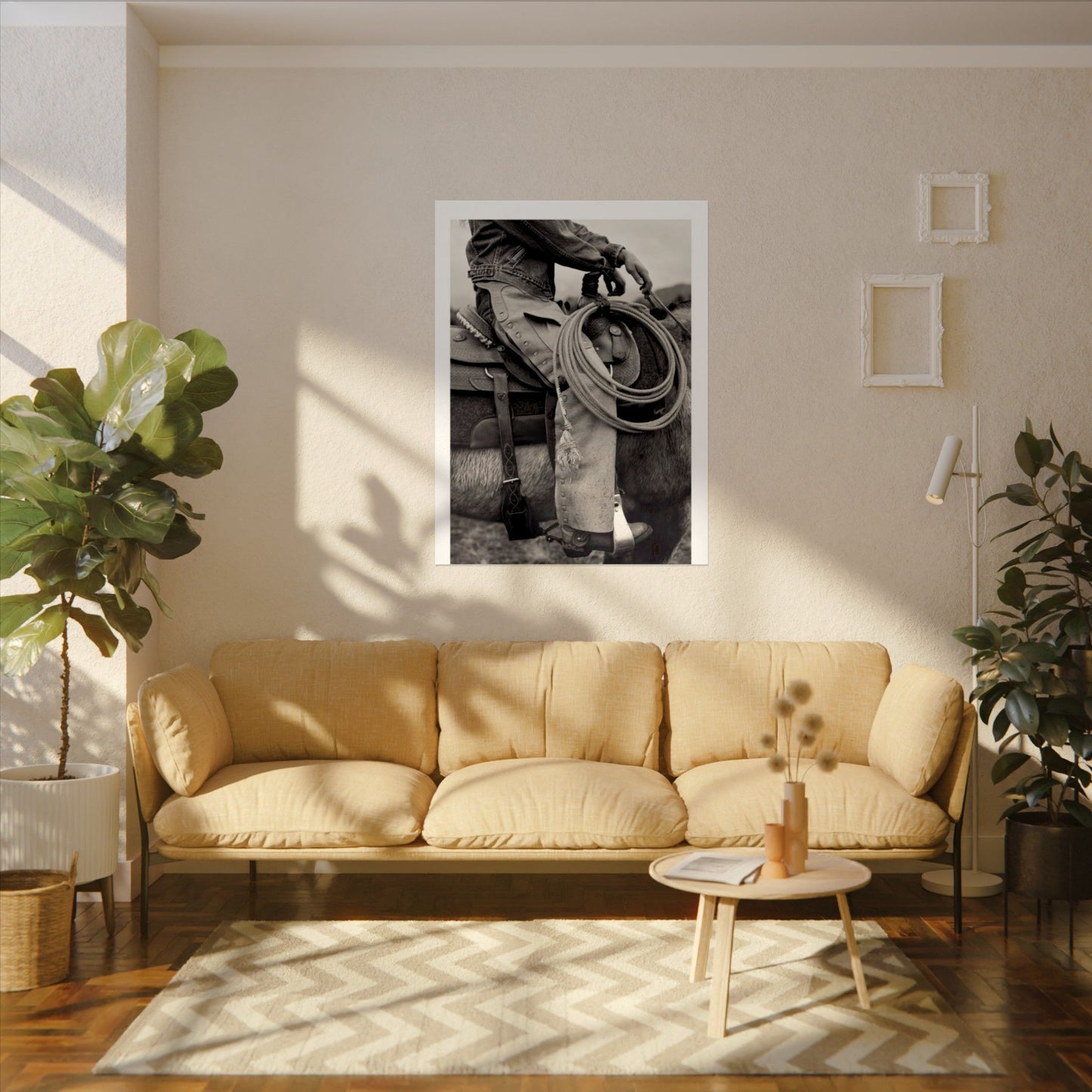 Back In The Saddle – Western Textured Watercolor Matte Posters