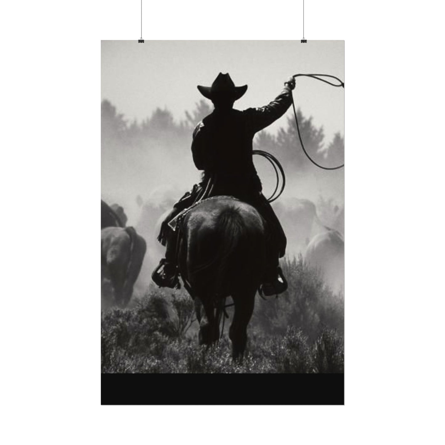 Bones Of The West  – Western Textured Watercolor Matte Posters