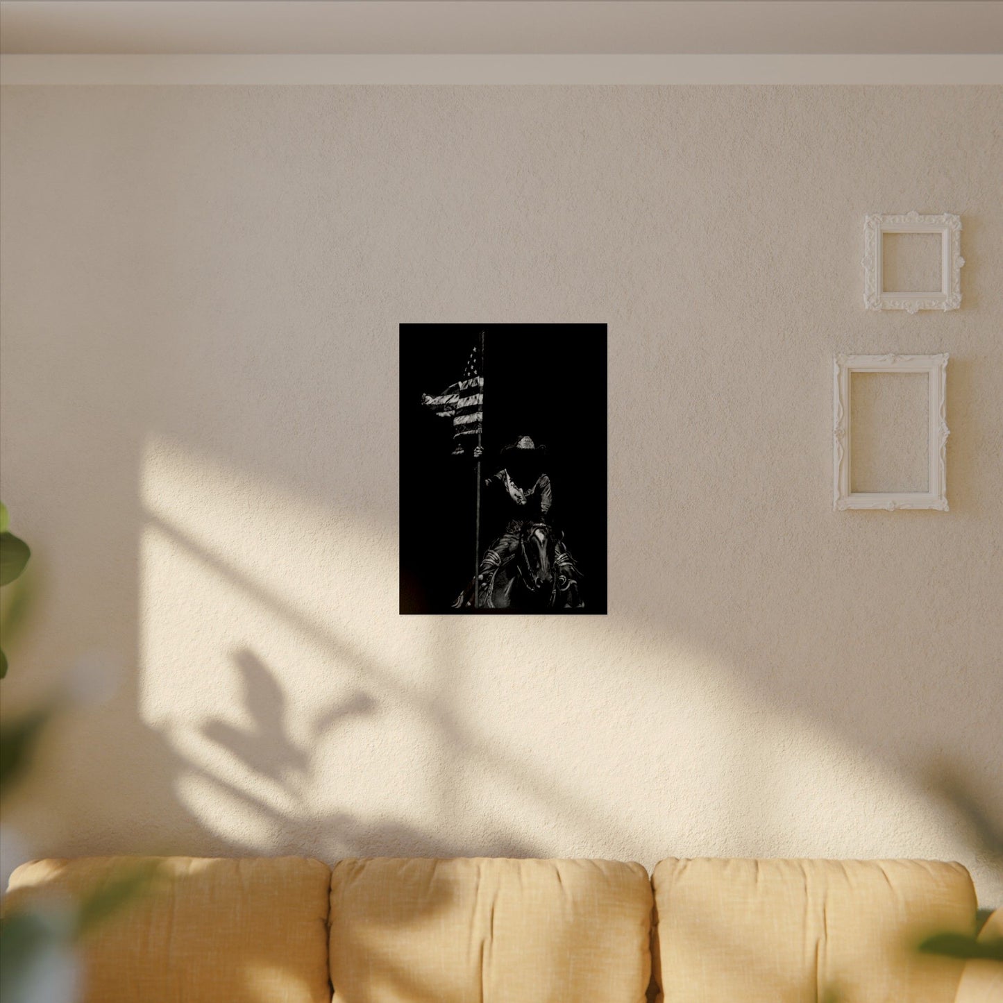 Star Spangled Elegance – Western Textured Watercolor Matte Posters