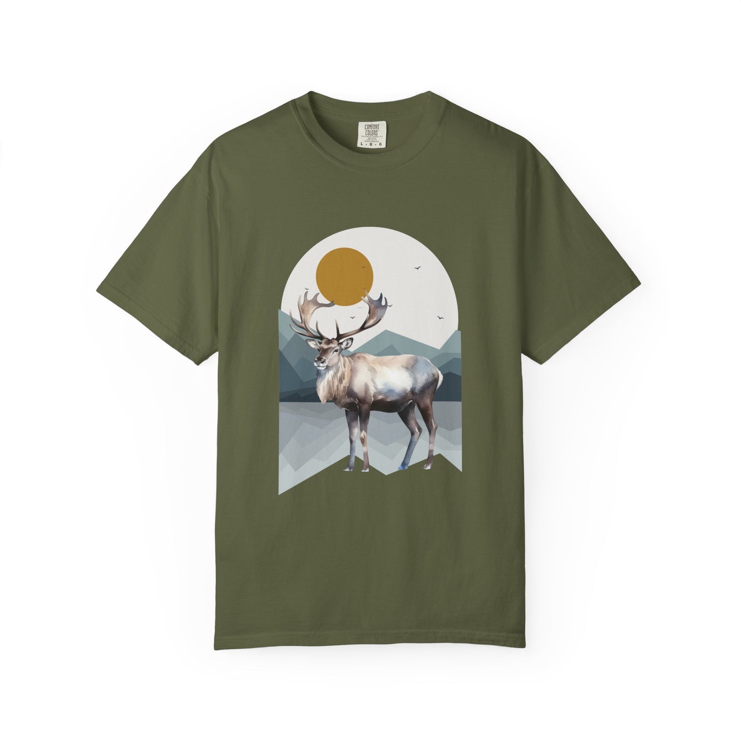 Wildlife Adventure Tee Unisex Garment-Dyed T-shirt, Boho Nature Tee, Camping Shirt, Adventure Apparel, Gift for Wilderness Lovers