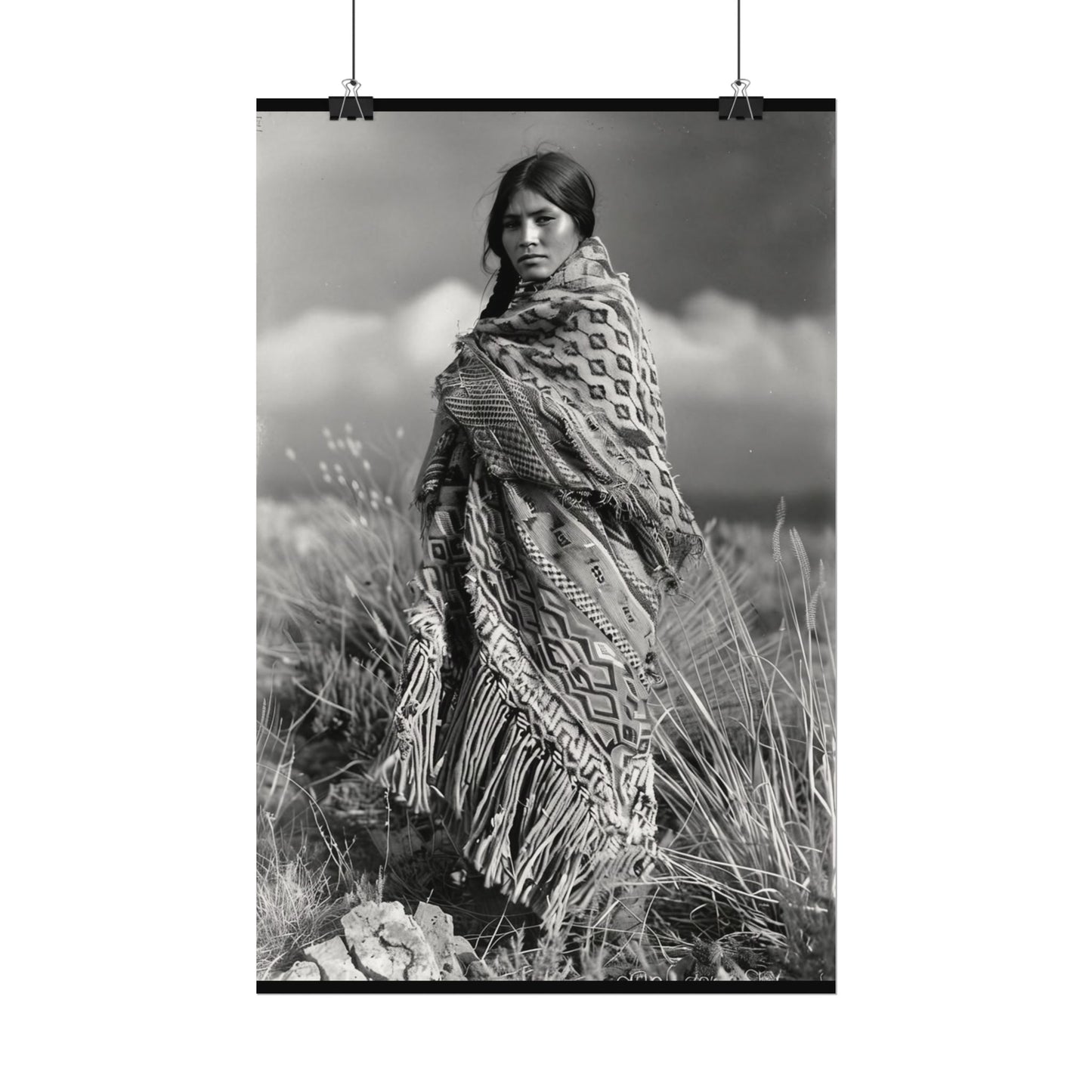 The Wind Calls Her By Name – Western Textured Watercolor Matte Posters