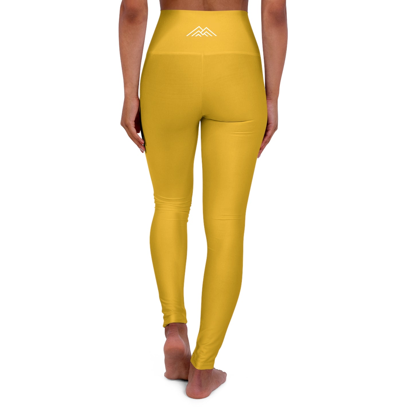 Golden Yellow Adventure Awaits High Waisted Yoga Leggings - Purple, Comfortable Activewear, Fitness Pants, Ideal for Gym, Yoga, and Weekend Brunch