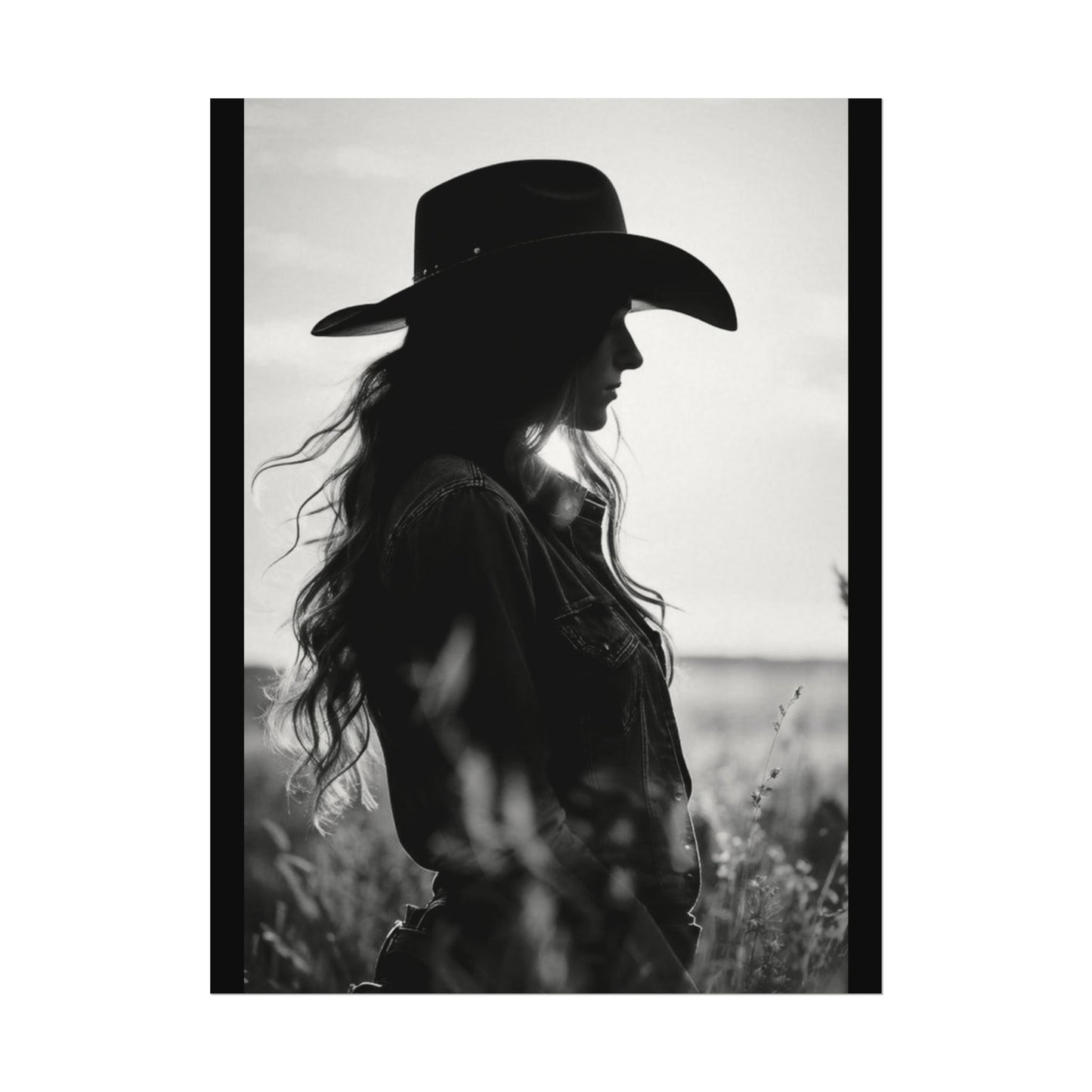 Grace Againest The Grain – Western Textured Watercolor Matte Posters