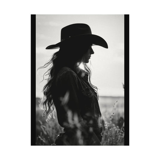 Grace Againest The Grain – Western Textured Watercolor Matte Posters