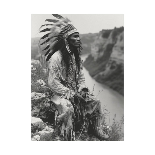 Heritage Canyon – Western Textured Watercolor Matte Posters