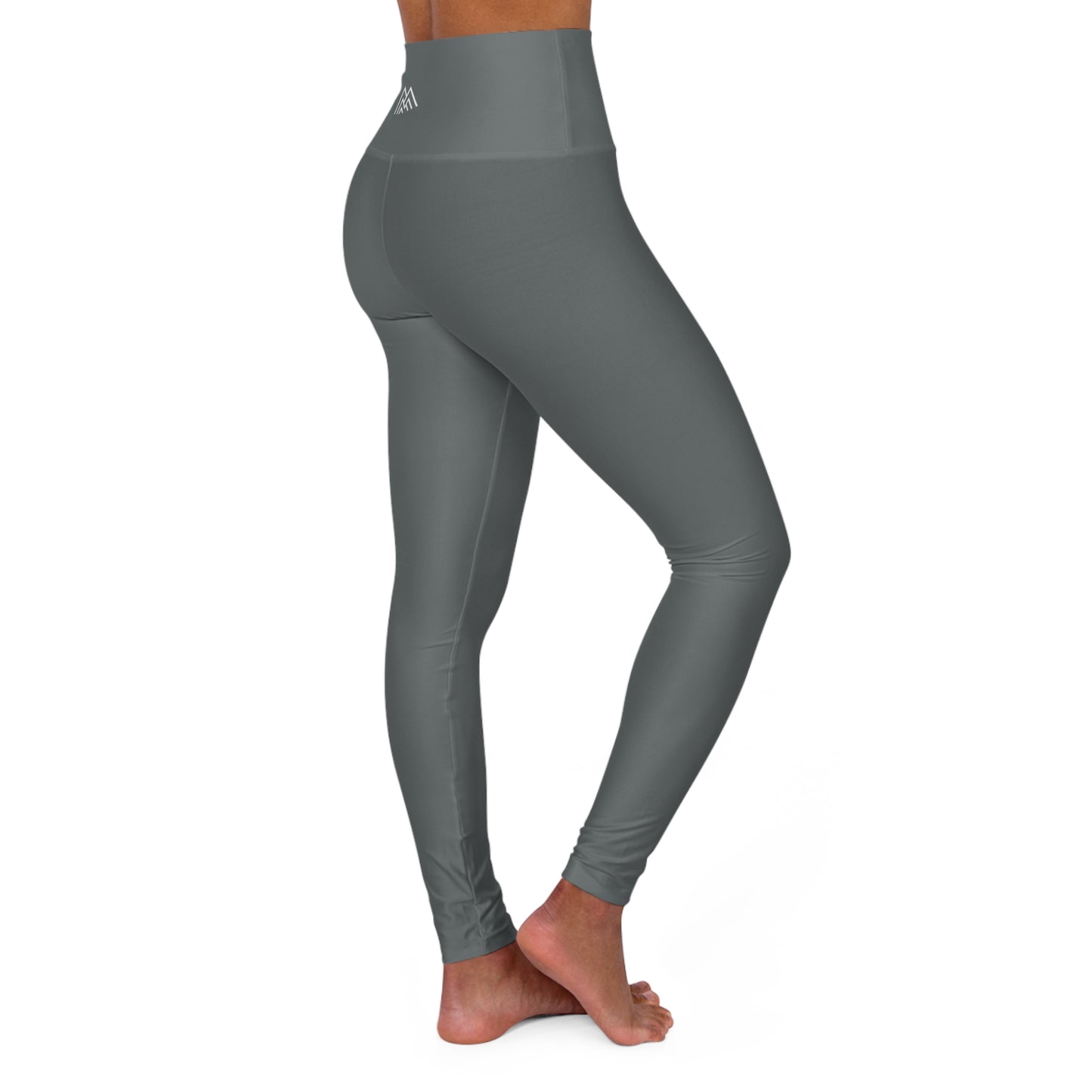 Gray Adventure Awaits High Waisted Yoga Leggings - Purple, Comfortable Activewear, Fitness Pants, Ideal for Gym, Yoga, and Weekend Brunch