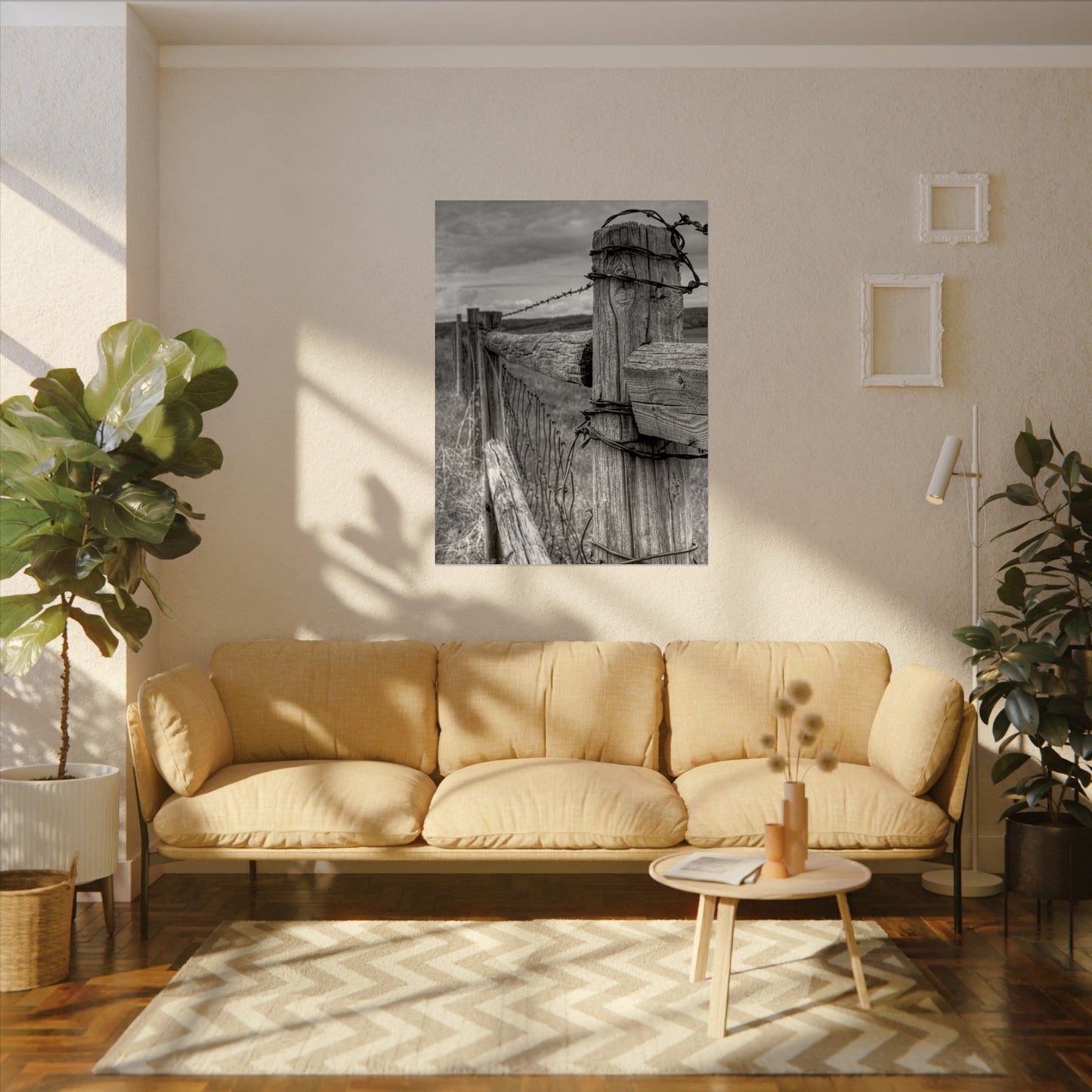 What Lies Between Frontiers– Western Textured Watercolor Matte Posters