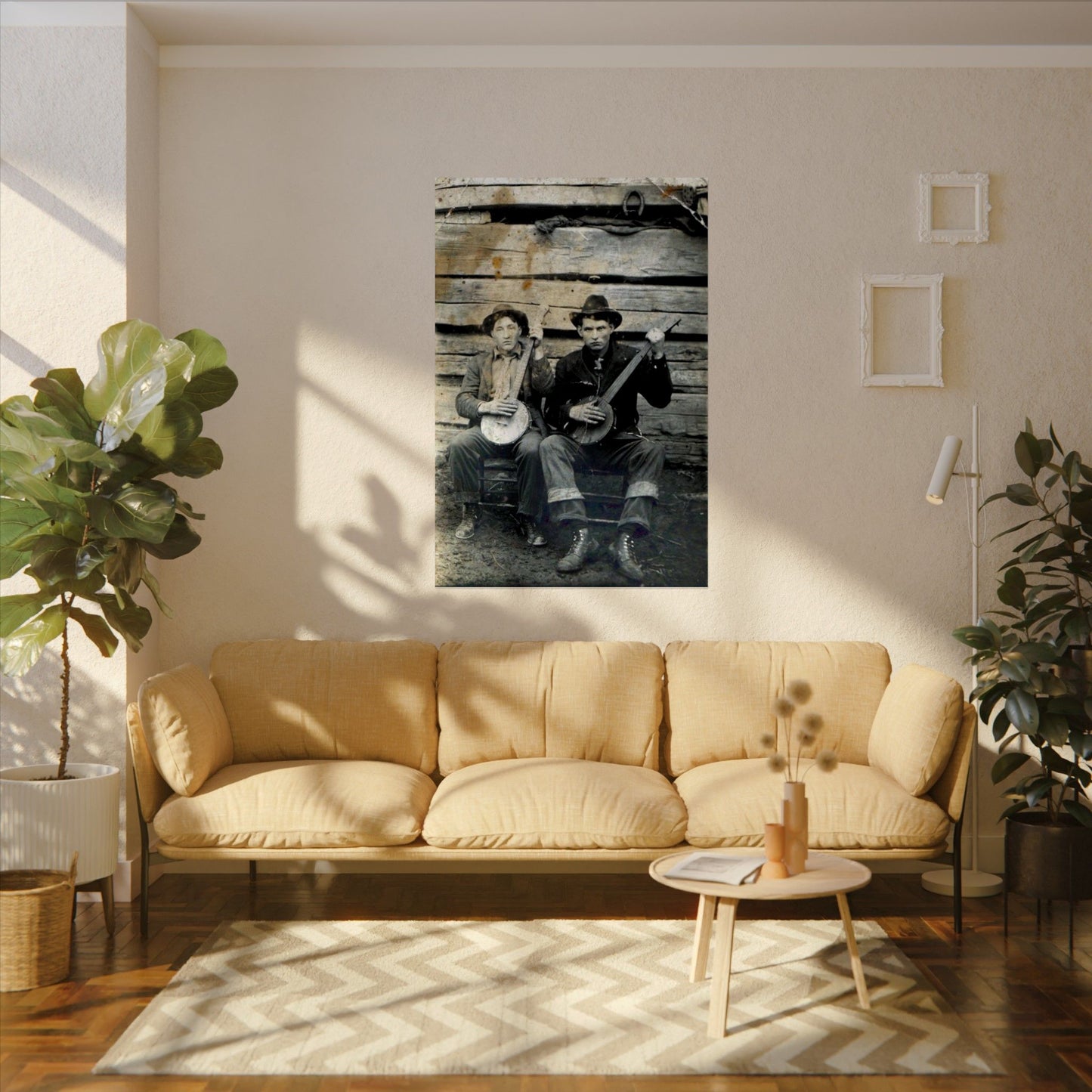 Mountain Music – Western Textured Watercolor Matte Posters