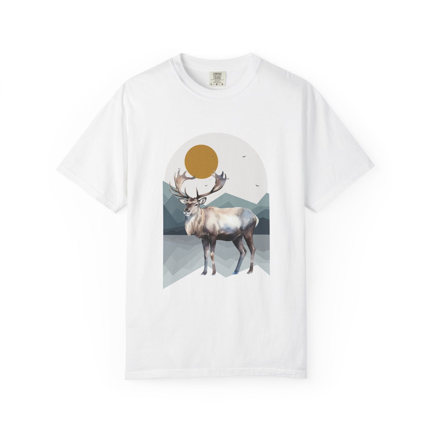 Wildlife Adventure Tee Unisex Garment-Dyed T-shirt, Boho Nature Tee, Camping Shirt, Adventure Apparel, Gift for Wilderness Lovers