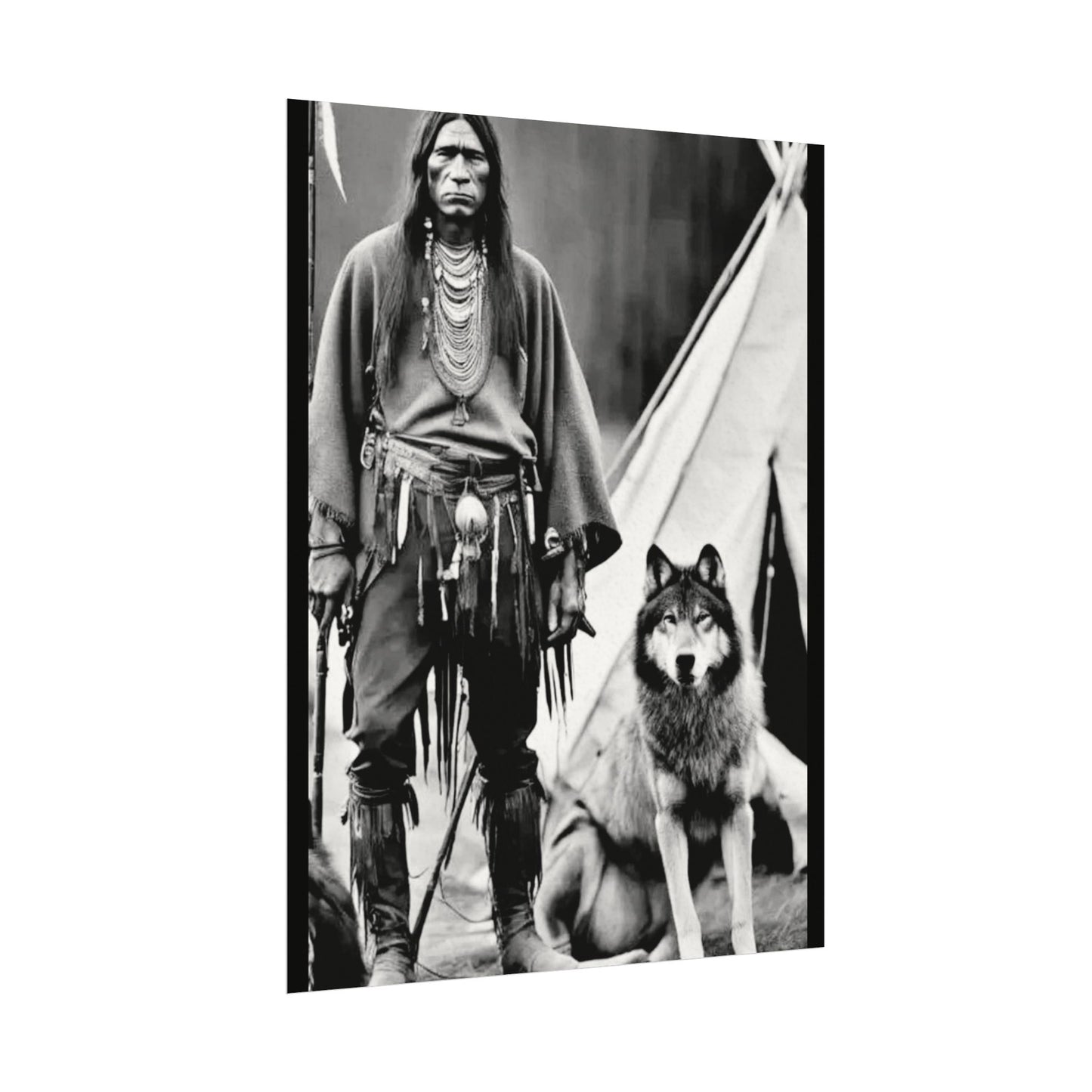 Mans Best Friend – Western Textured Watercolor Matte Posters