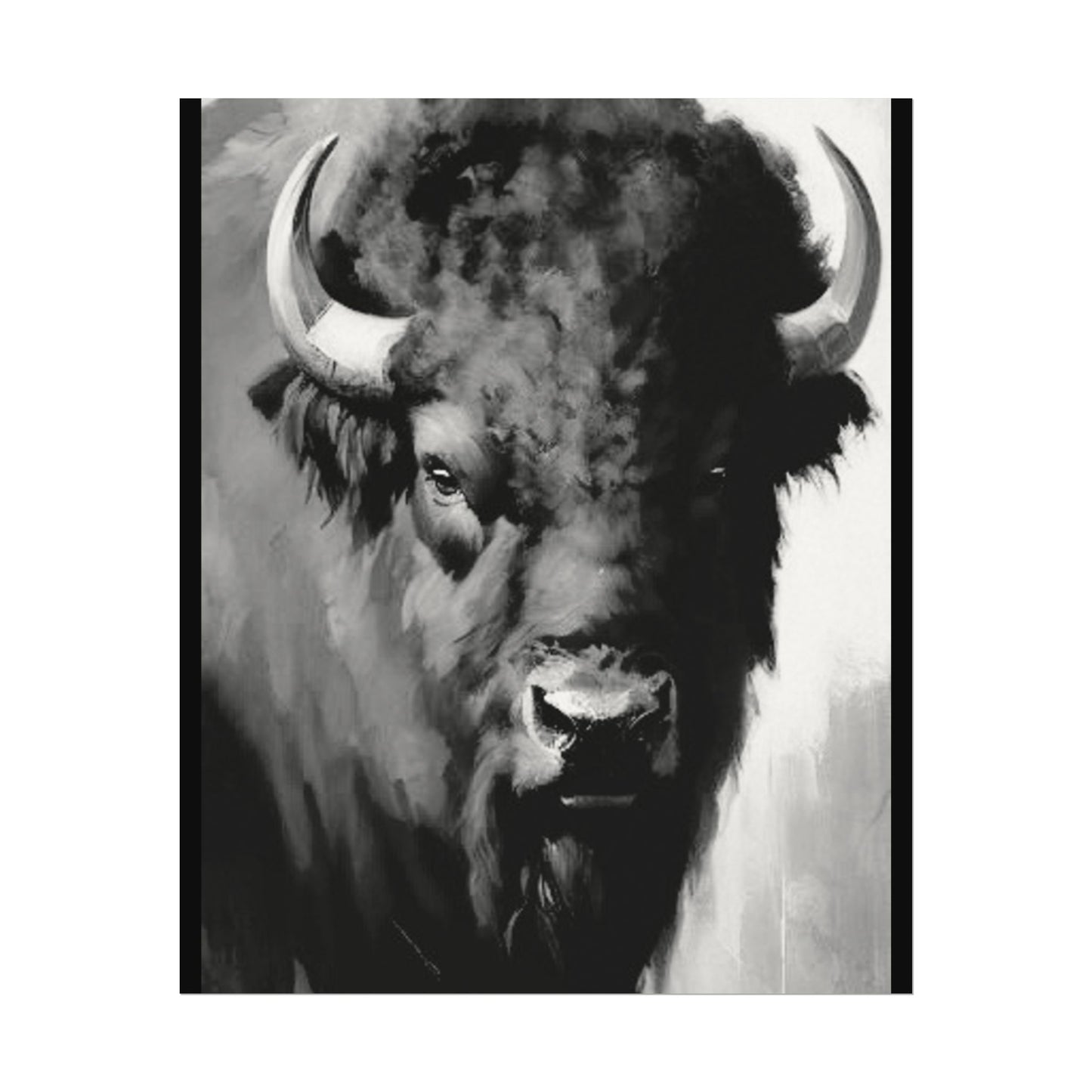 Buffalo Ridge – Western Textured Watercolor Matte Posters