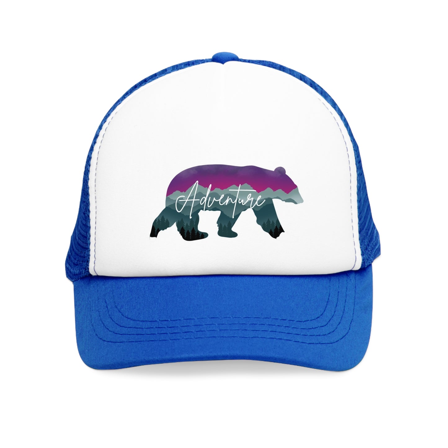 Adventure Bear, Retro Trucker Hat, His & Her Gifts , Outdoor Accessory, Beer Lover Gift, Summer BBQ Essential