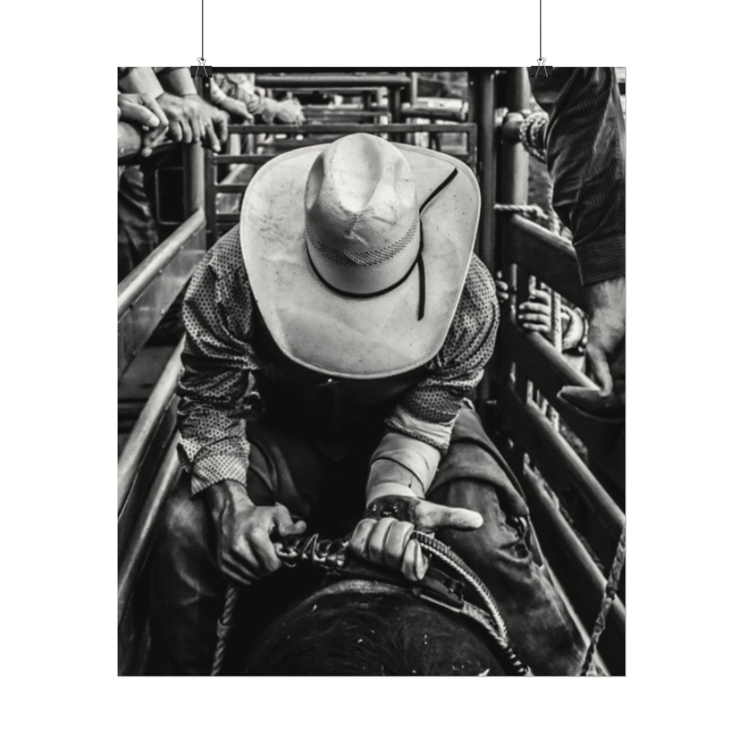 Lock Loaded & In The Chute Textured Watercolor Matte Posters