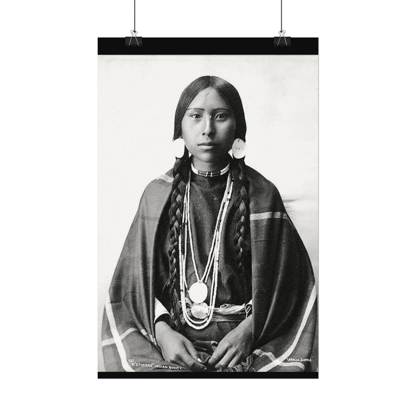 1915 Spokane Beauty – Western Textured Watercolor Matte Posters