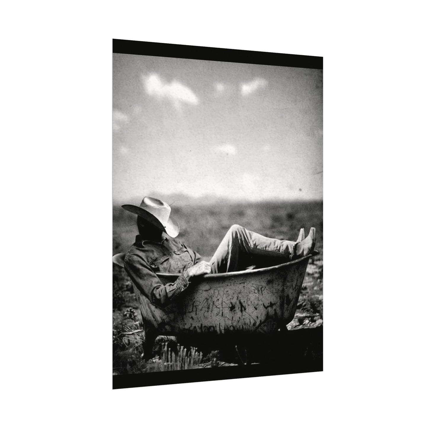 Washed & Weathered – Western Textured Watercolor Matte Posters