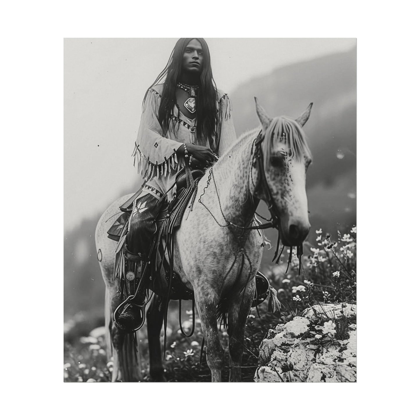 Ancestors Horizon – Western Textured Watercolor Matte Posters