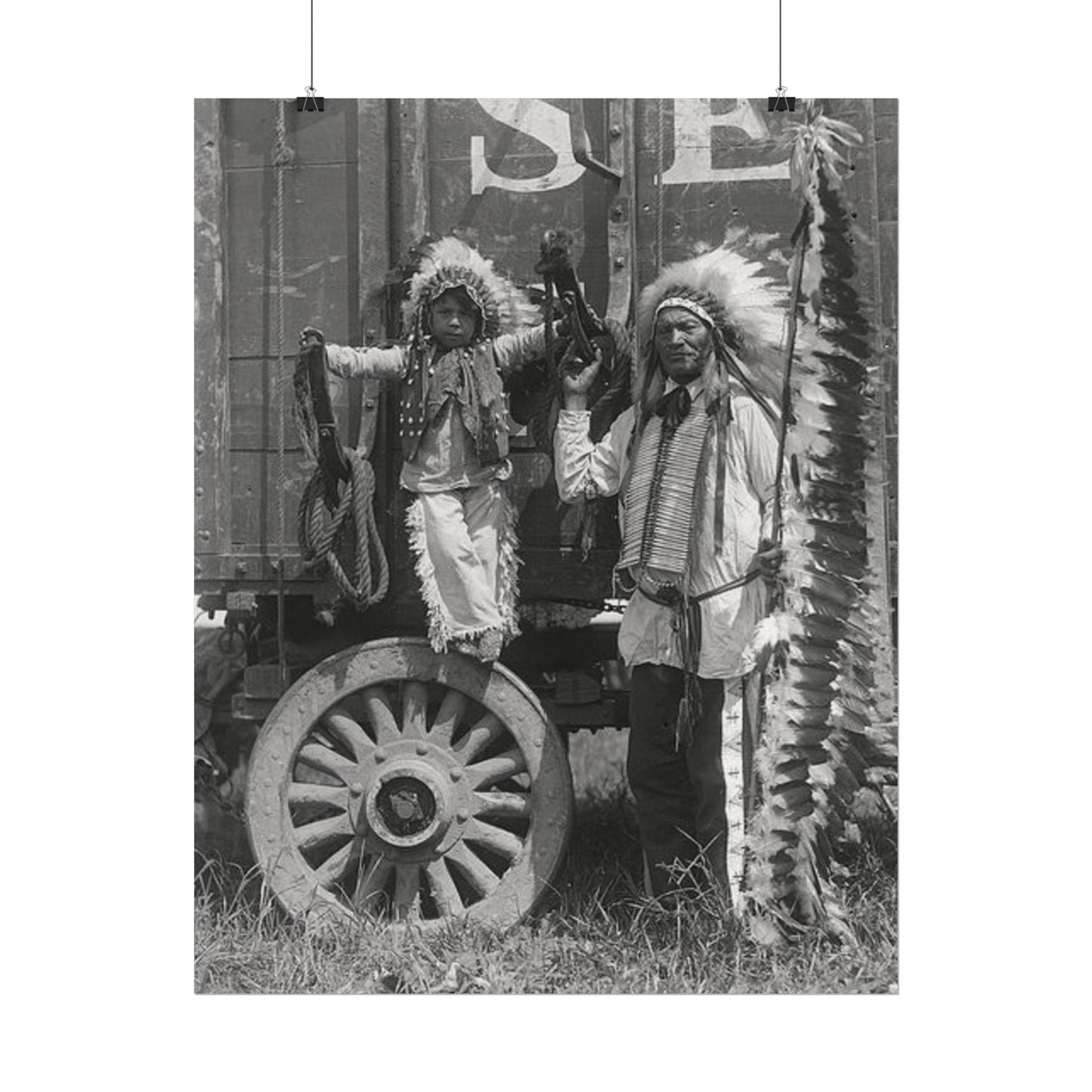 Small Hamds Big Spirit – Western Textured Watercolor Matte Posters