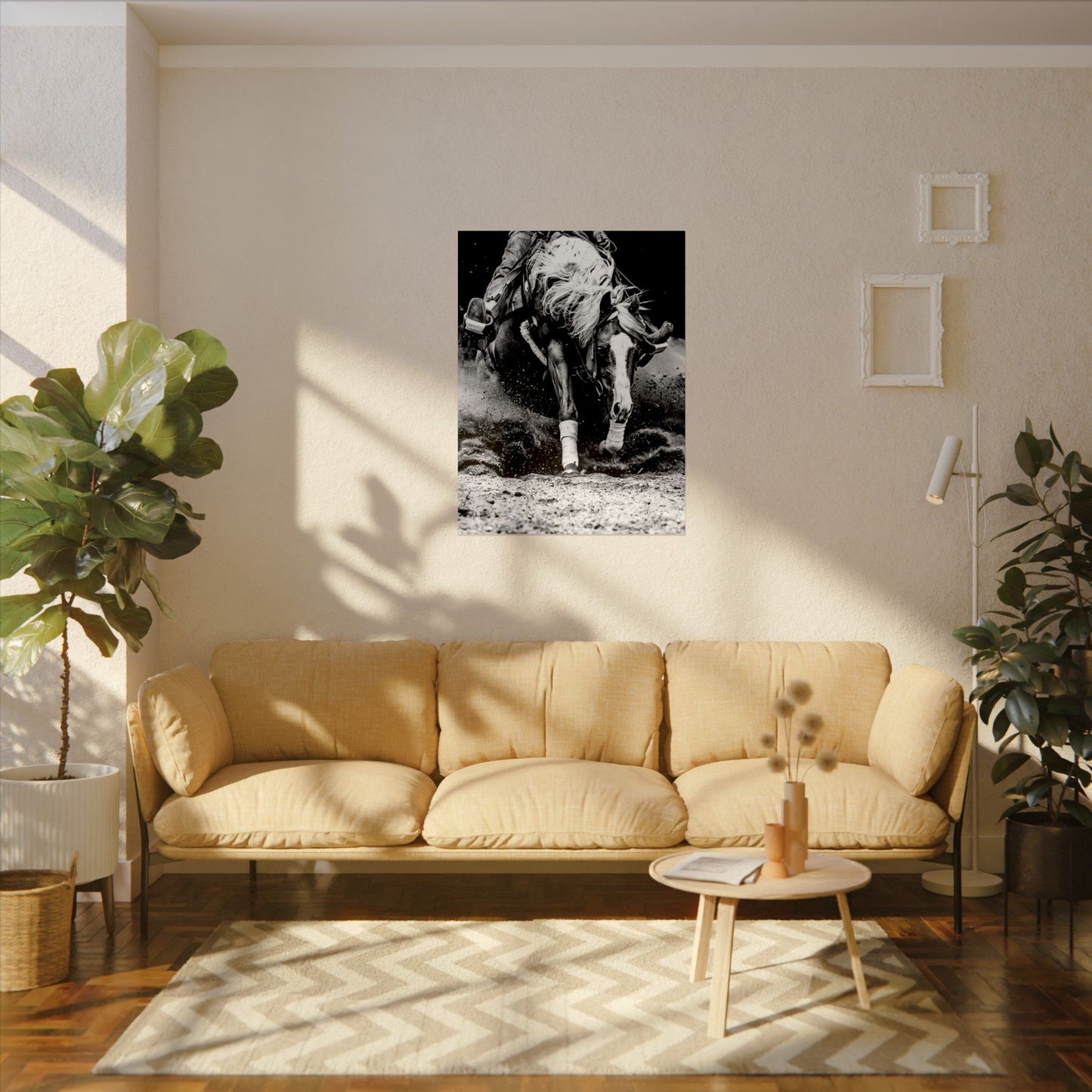 Burning The Barrel – Western Textured Watercolor Matte Posters