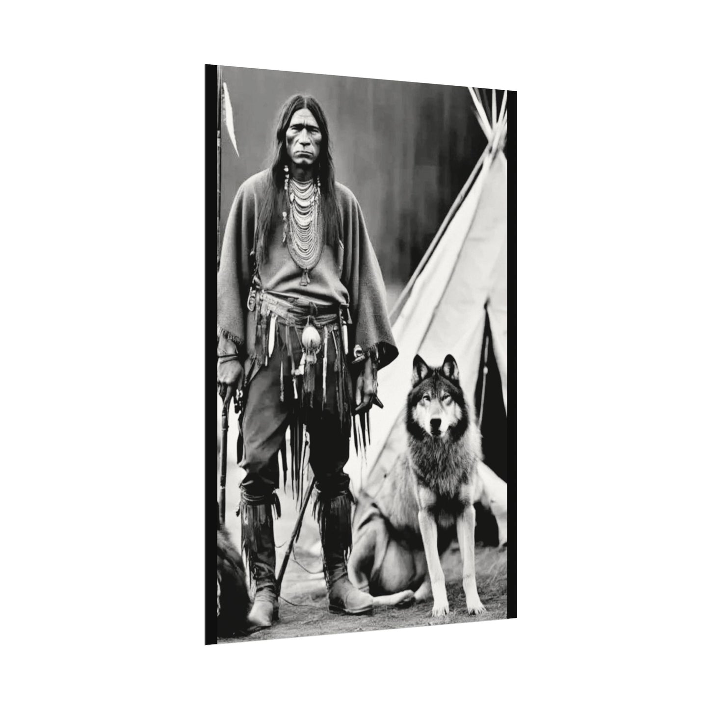 Mans Best Friend – Western Textured Watercolor Matte Posters