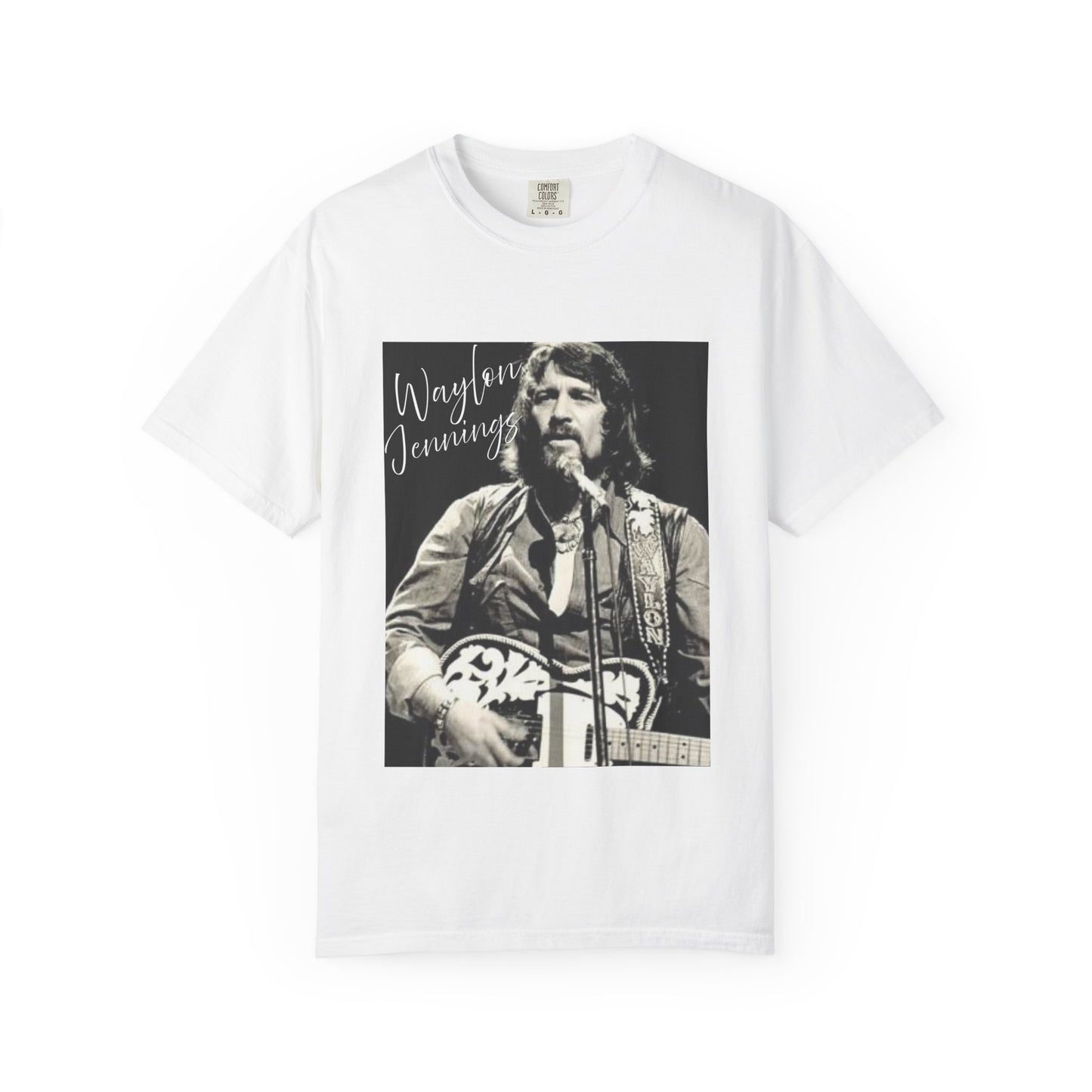 Waylon Jennings Unisex Garment-Dyed T-Shirt, Vintage Music Tee, Country Music Lover Gift, Concert Apparel, Rock T-Shirt, Festival Wear