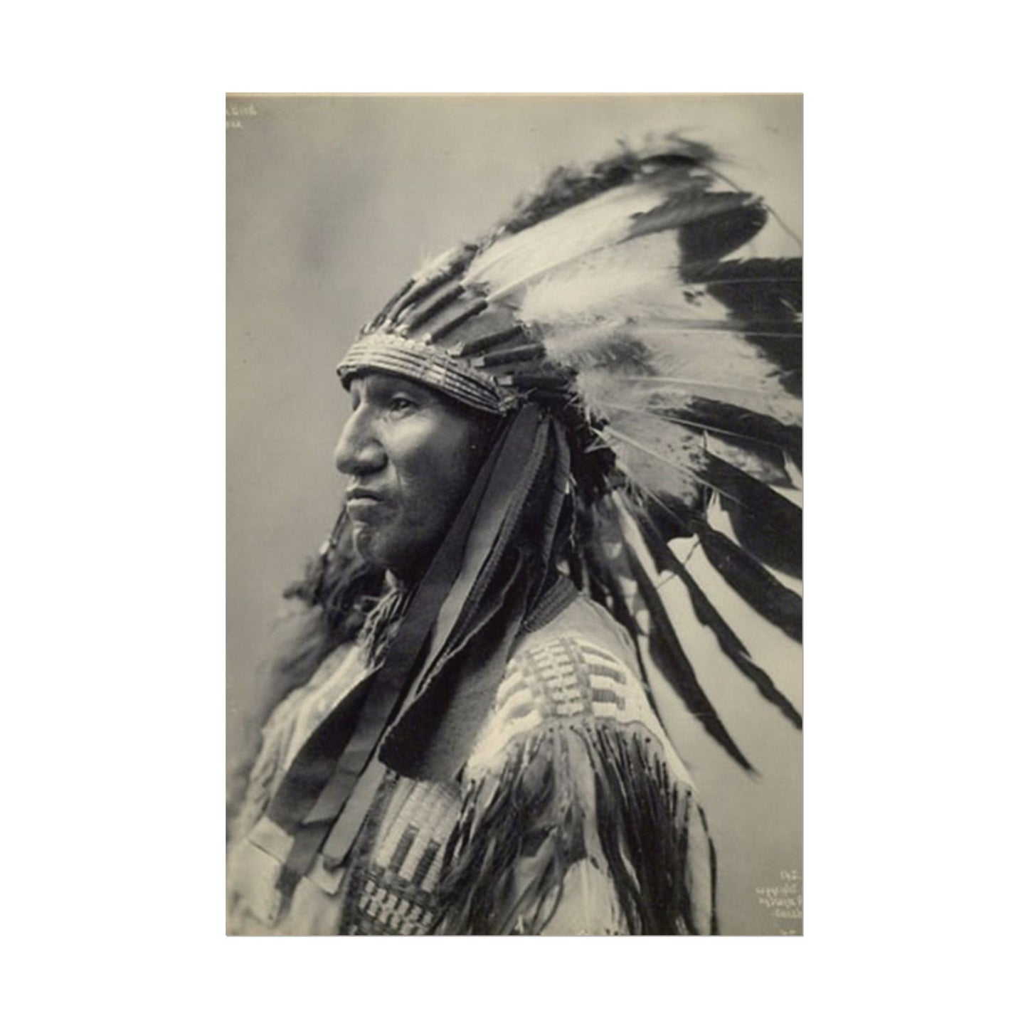 Black Rock Sioux – Western Textured Watercolor Matte Posters