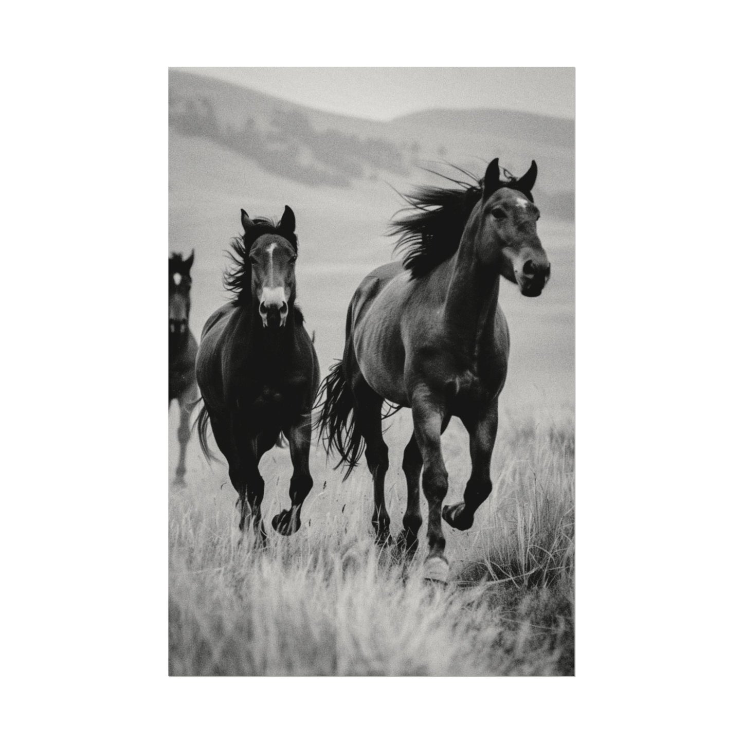 Running With Focus – Western Textured Watercolor Matte Posters