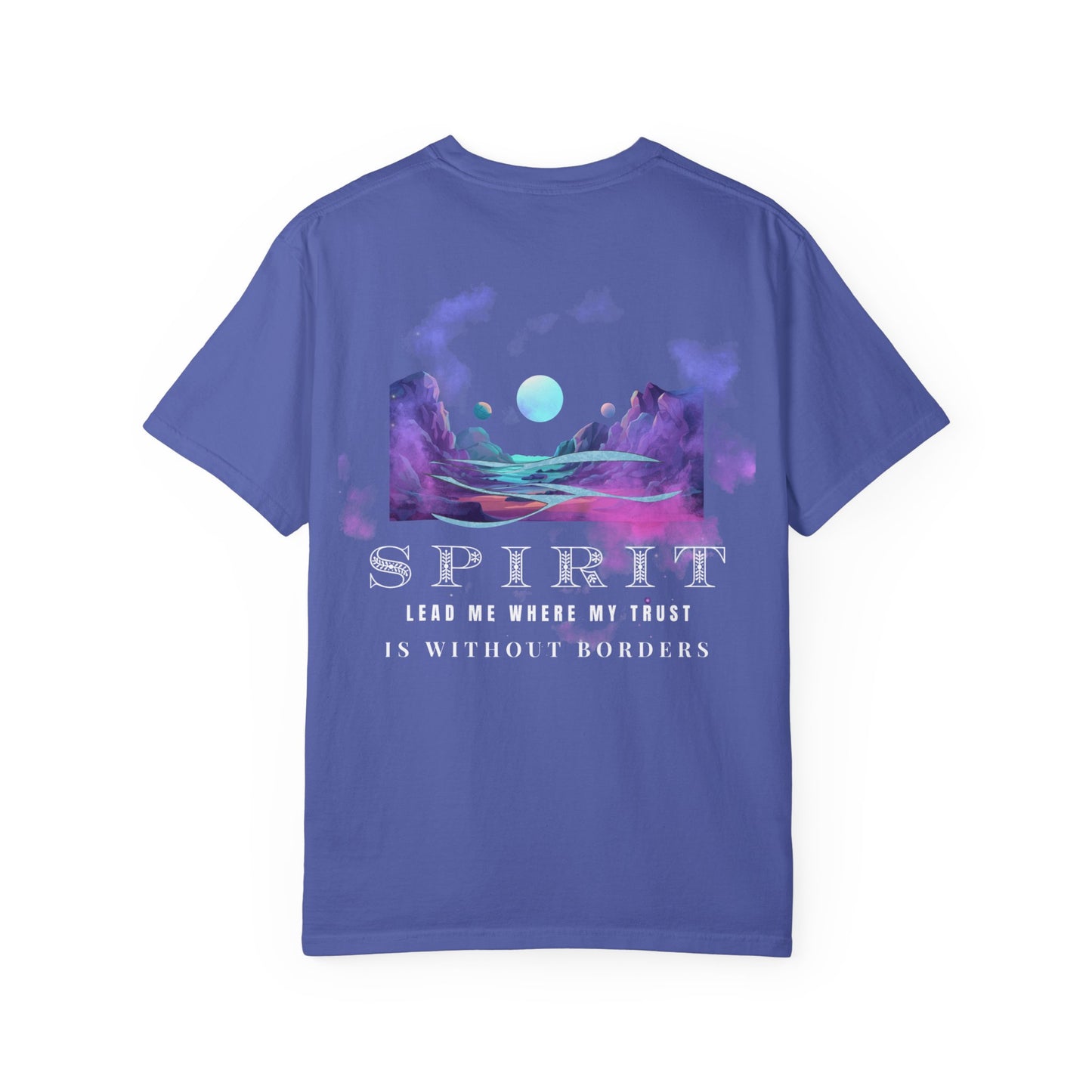 Spirit-Inspired Unisex Garment-Dyed T-shirt, Bohemian Vibes, Spiritual Gift, Meditation Shirt, Astrology Wear, Eco-Friendly Tee