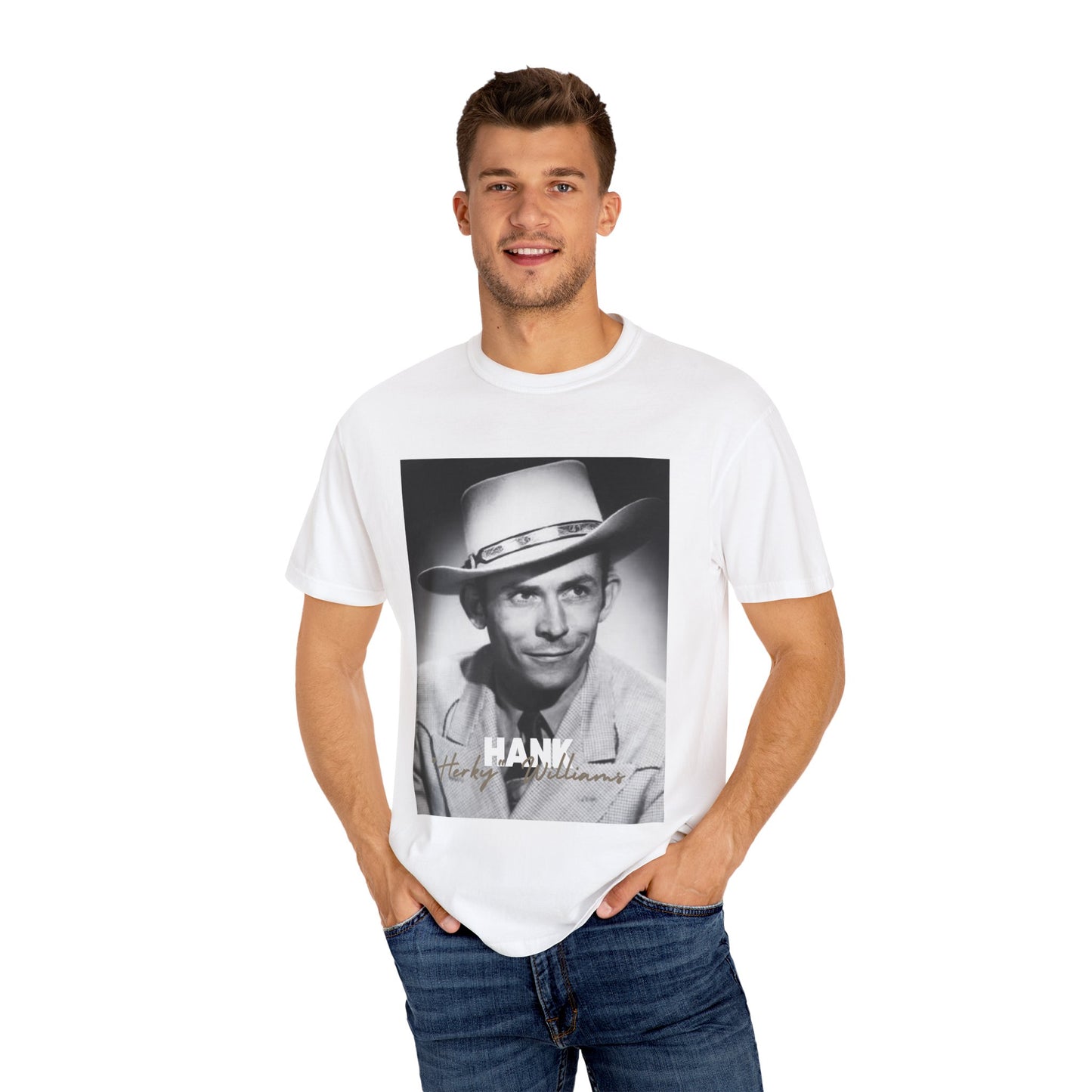 Vintage Hank Williams T-shirt, Unisex Country Music Tee, Retro Music Lover Gift, Music Memorabilia, Gift for Him/Her