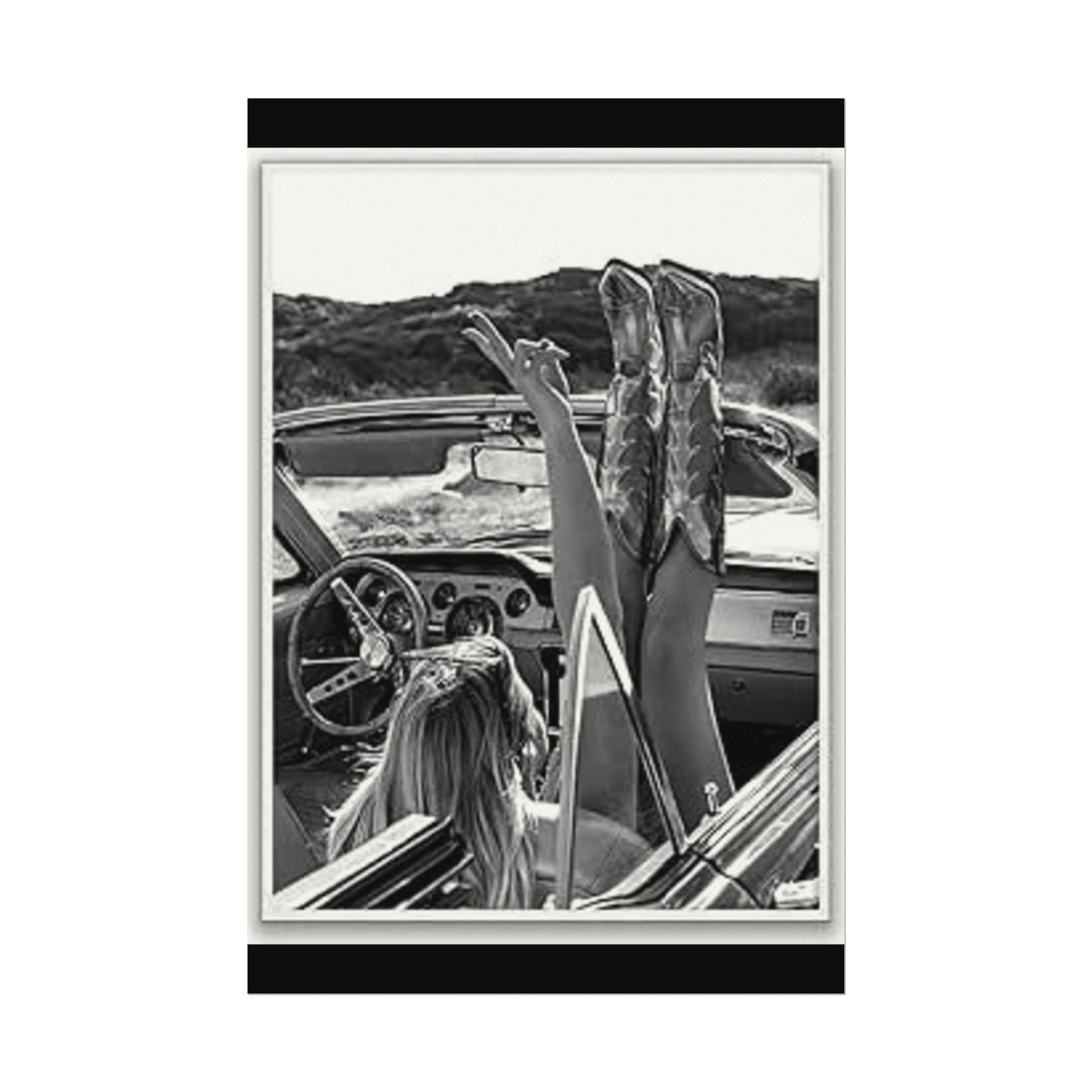 Wild At Heart – Western Textured Watercolor Matte Posters