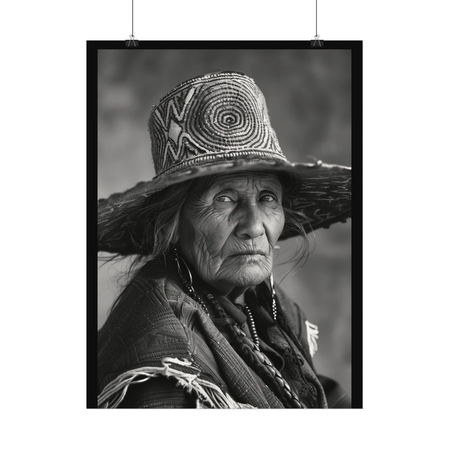 Eyes Of The Ancestors – Western Textured Watercolor Matte Posters