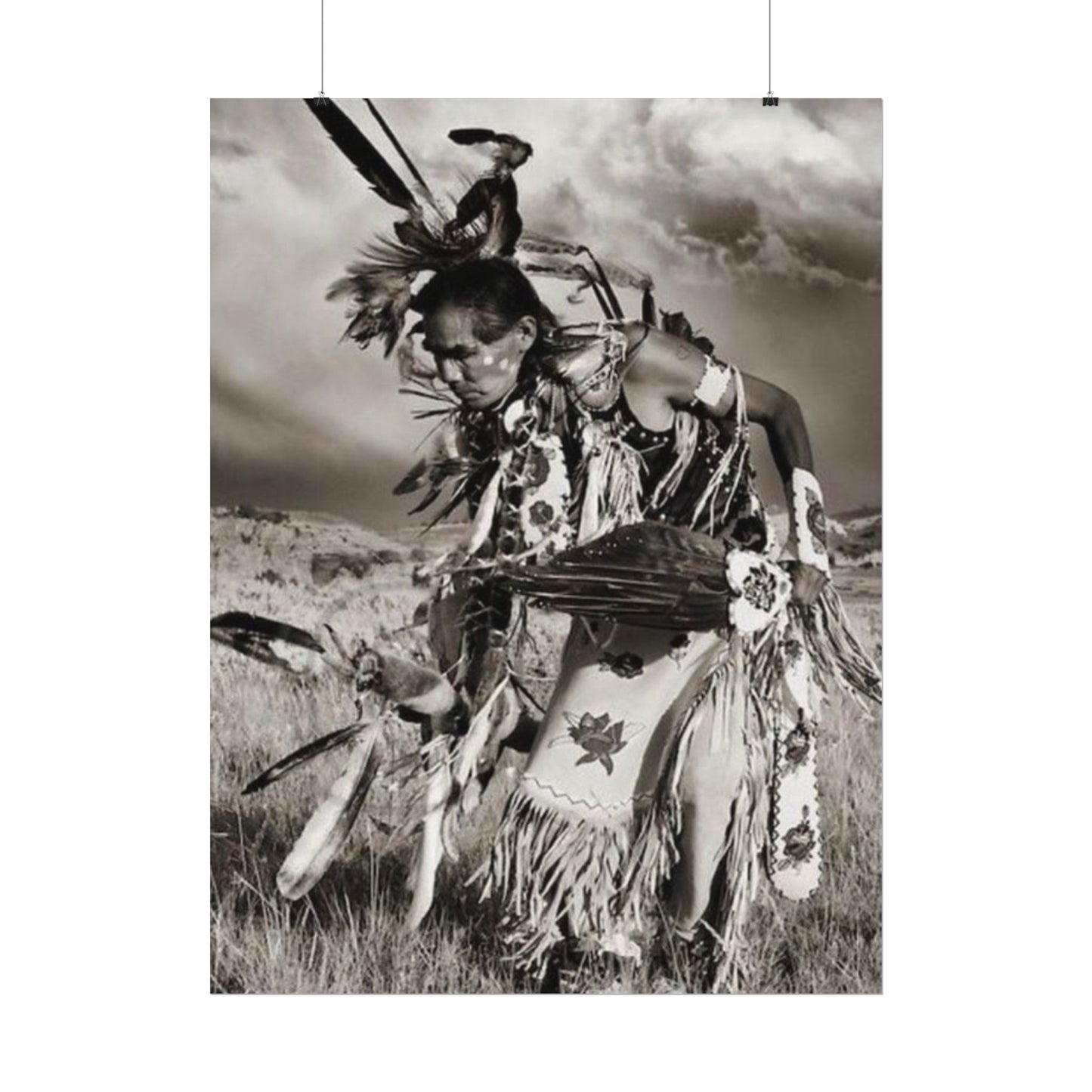 The Dancing Spirit – Western Textured Watercolor Matte Posters