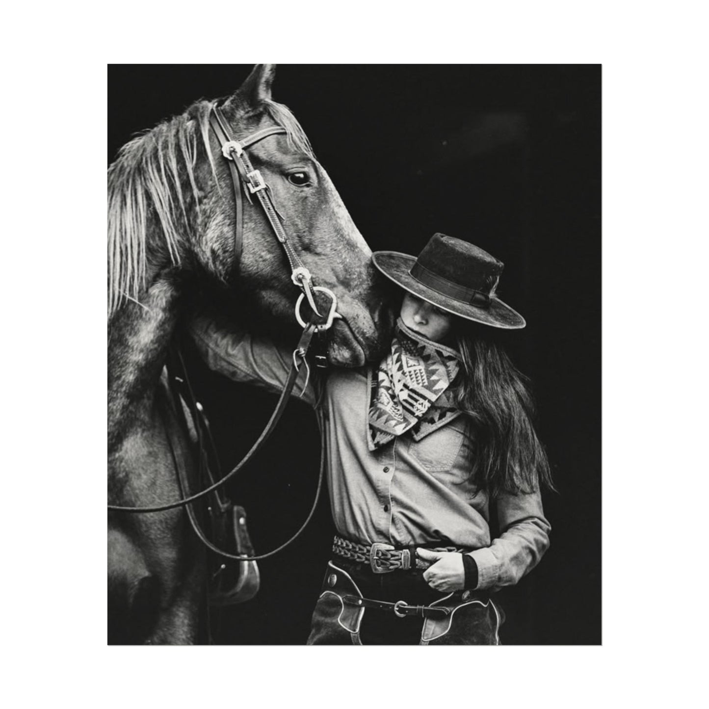 A Whisper Between Friends  – Western Textured Watercolor Matte Posters