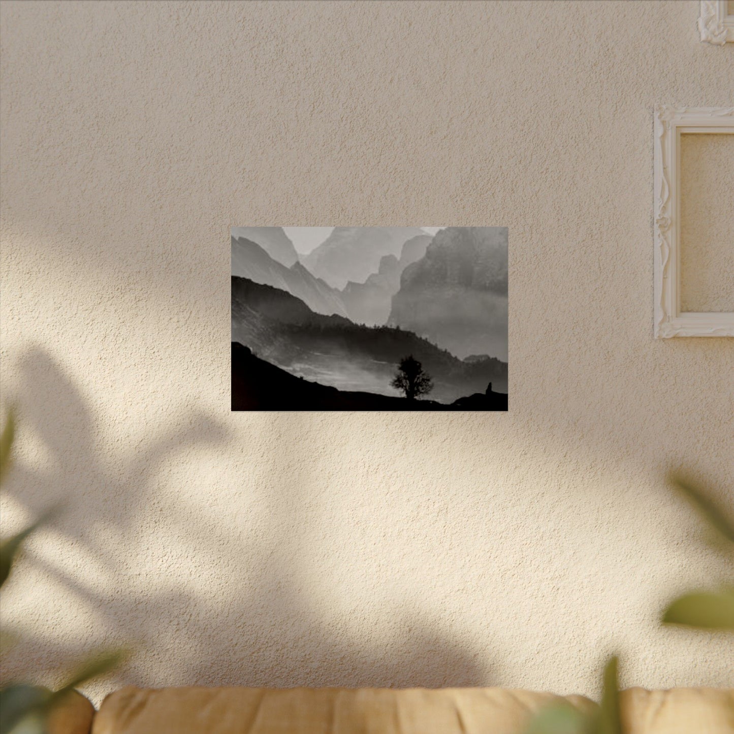 Cascading Mountains– Western Textured Watercolor Matte Posters