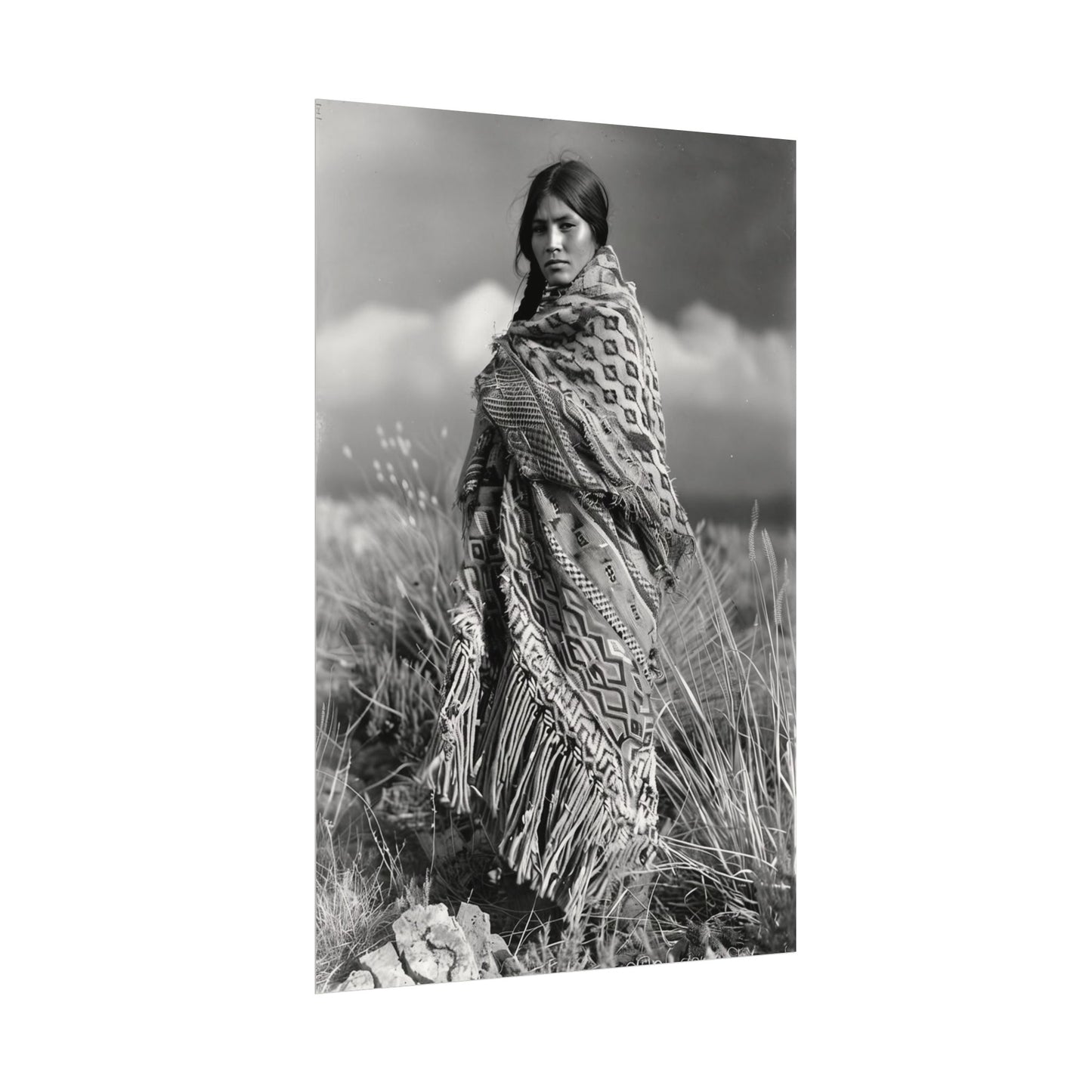 The Wind Calls Her By Name – Western Textured Watercolor Matte Posters