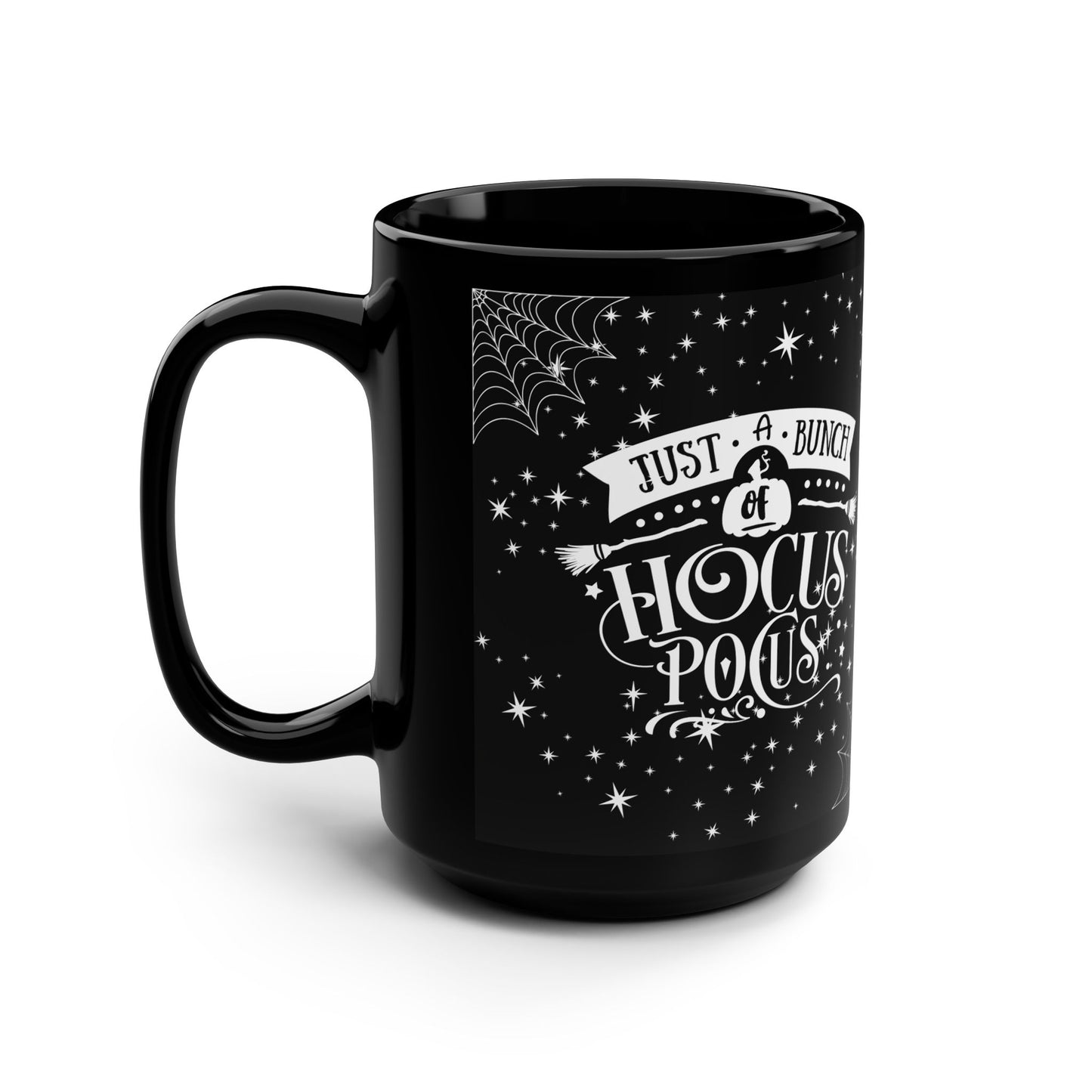 Spooky Vibes Black Mug, Perfect for Halloween Coffee Lovers, Witchcraft Gift, Hocus Pocus Theme, Cozy Fall Decor, 15oz
