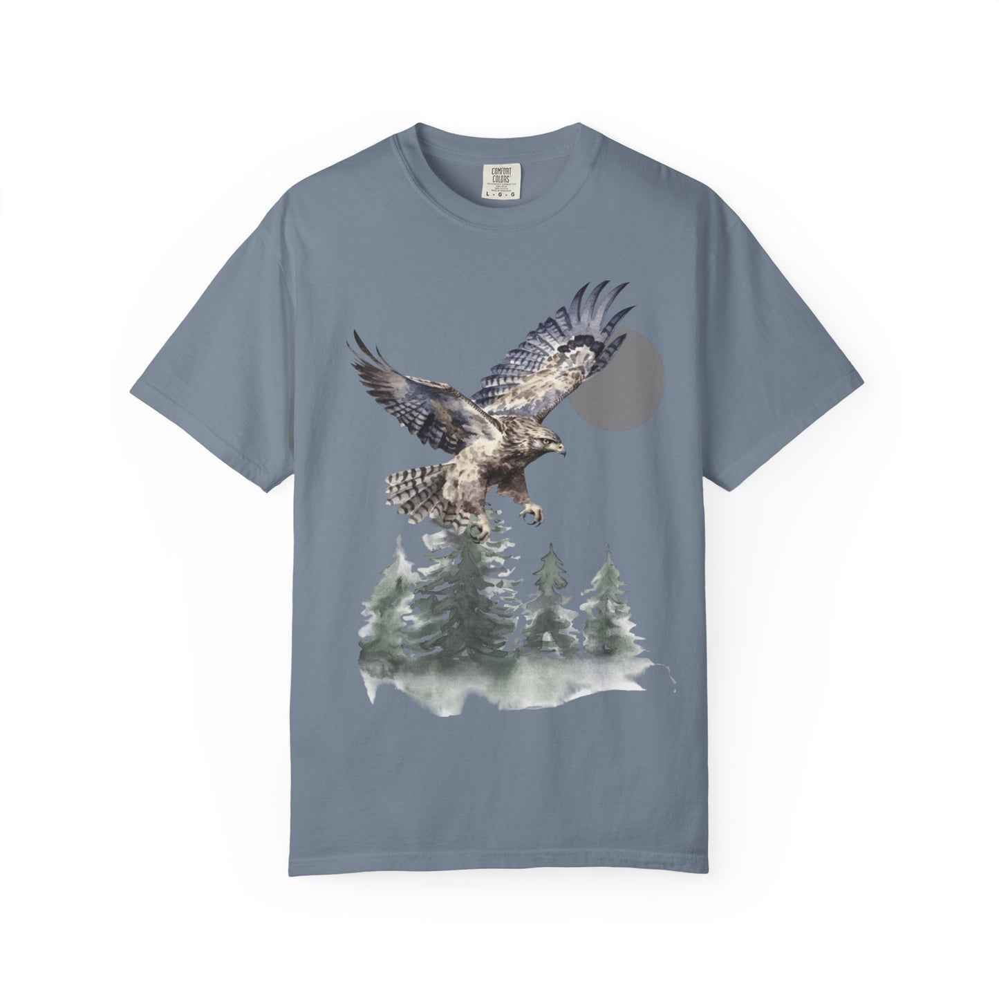 Flying High Wildlife Adventure Tee Unisex Garment-Dyed T-shirt, Boho Nature Tee, Camping Shirt, Adventure Apparel, Gift for Wilderness Lovers