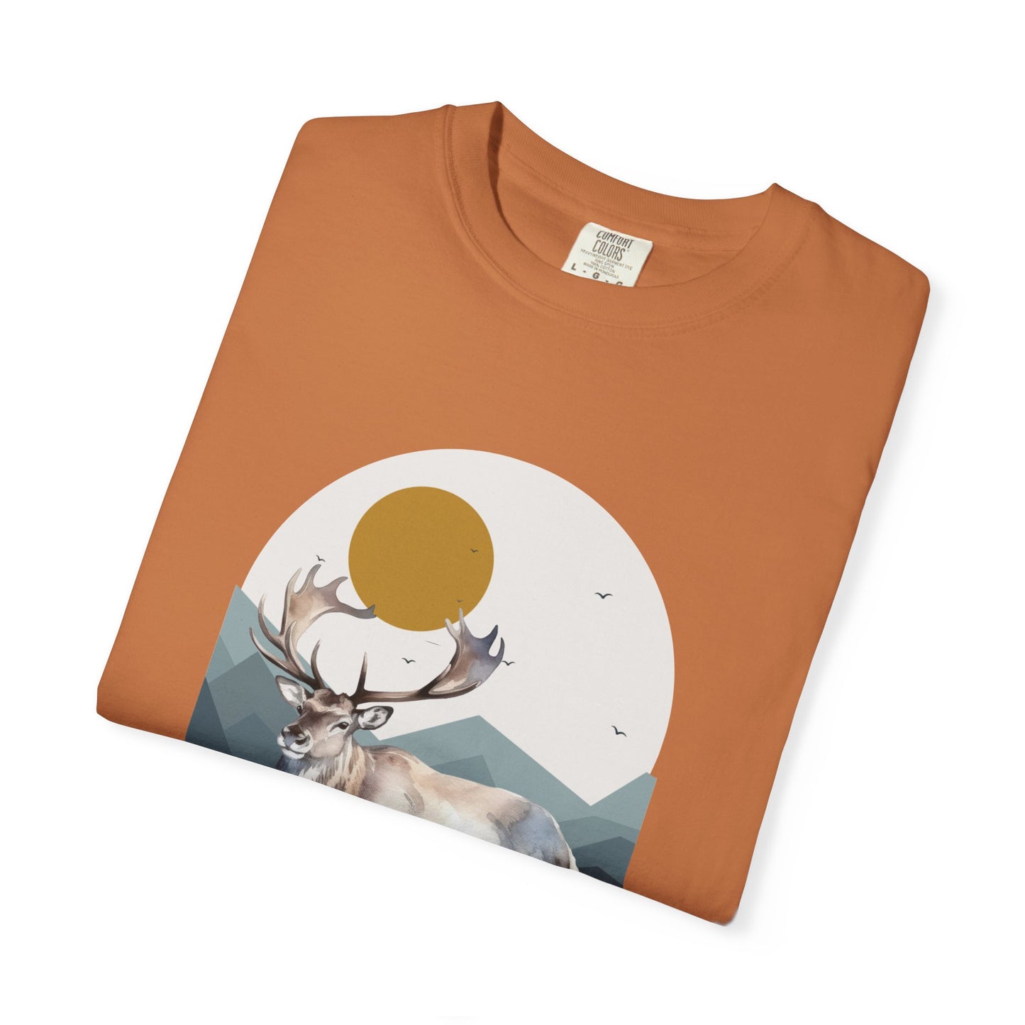 Wildlife Adventure Tee Unisex Garment-Dyed T-shirt, Boho Nature Tee, Camping Shirt, Adventure Apparel, Gift for Wilderness Lovers