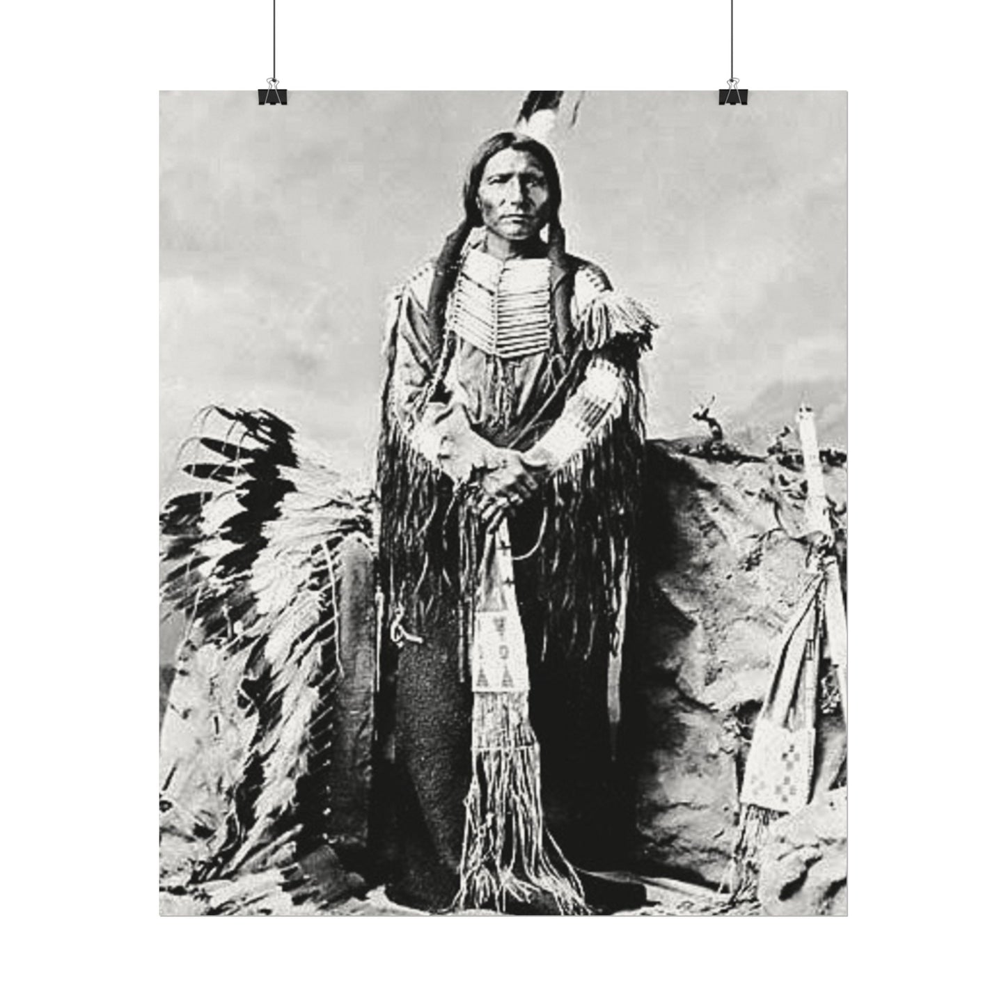 Enduring Spirit– Western Textured Watercolor Matte Posters