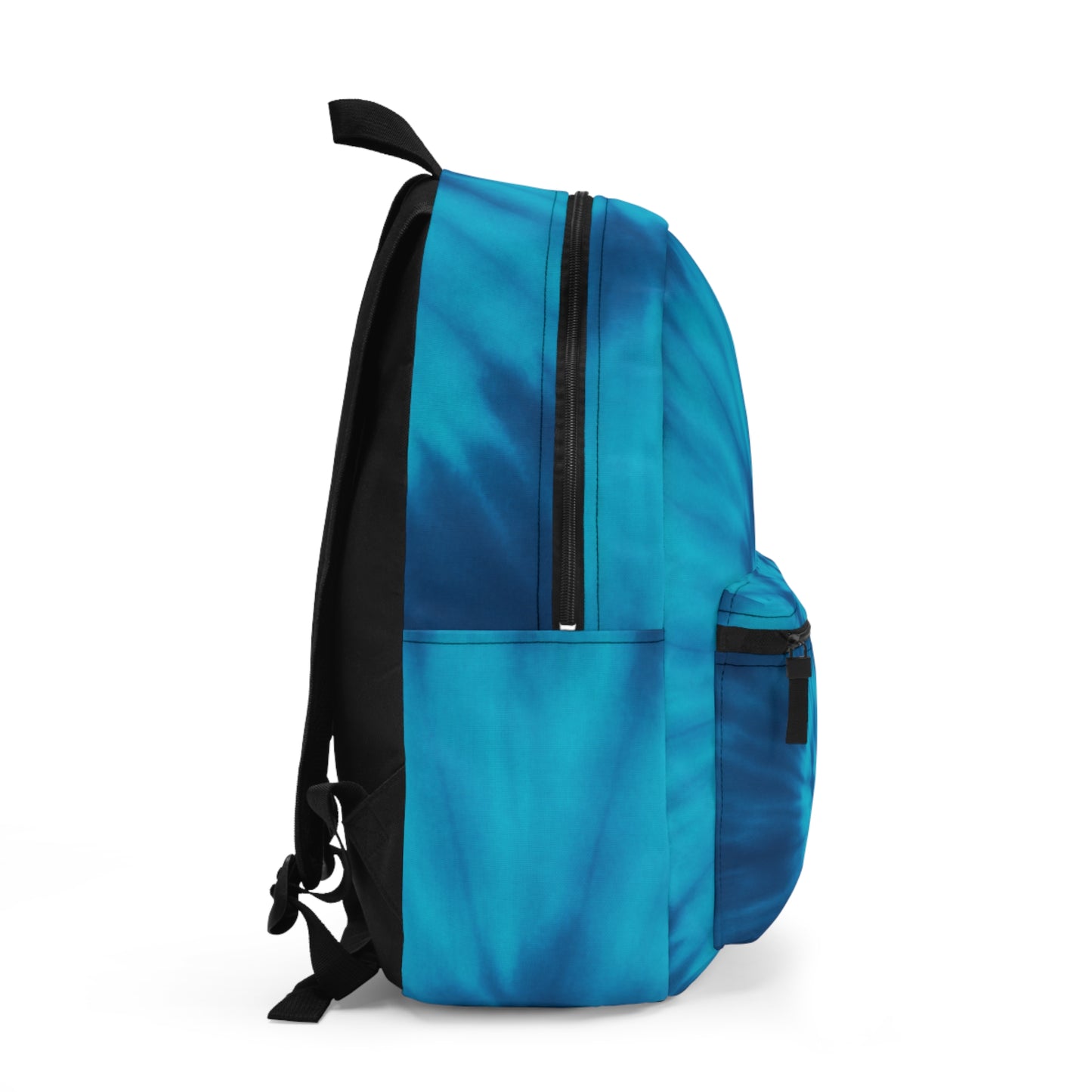 Blue Tie Dye Gradient Backpack - Stylish Travel Bag for School, Hiking, Gym, Outdoor Adventures, Everyday Use, Trendy Gift Idea