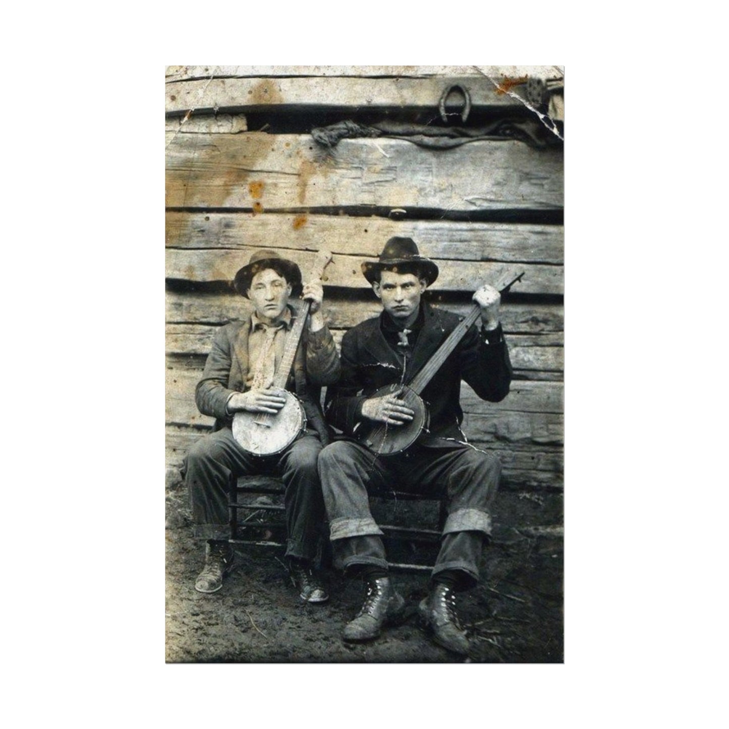 Mountain Music – Western Textured Watercolor Matte Posters