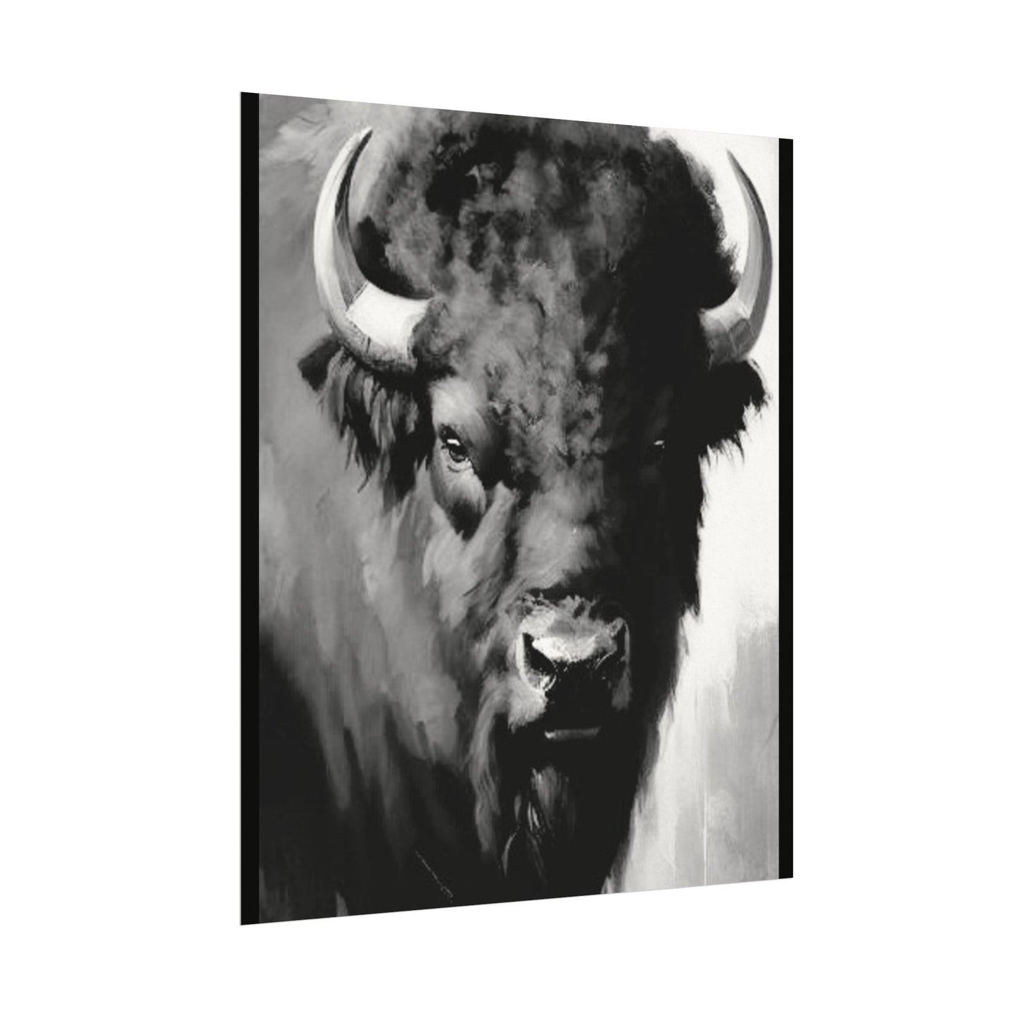 Buffalo Ridge – Western Textured Watercolor Matte Posters