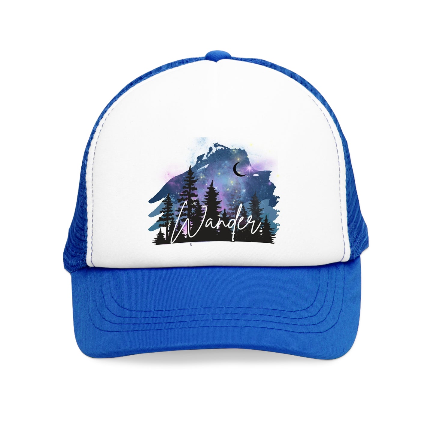 Wander Galaxy & Forrest Hat, Retro Trucker Hat, Angler Gifts , Outdoor Accessory, Beer Lover Gift, Summer BBQ Essential